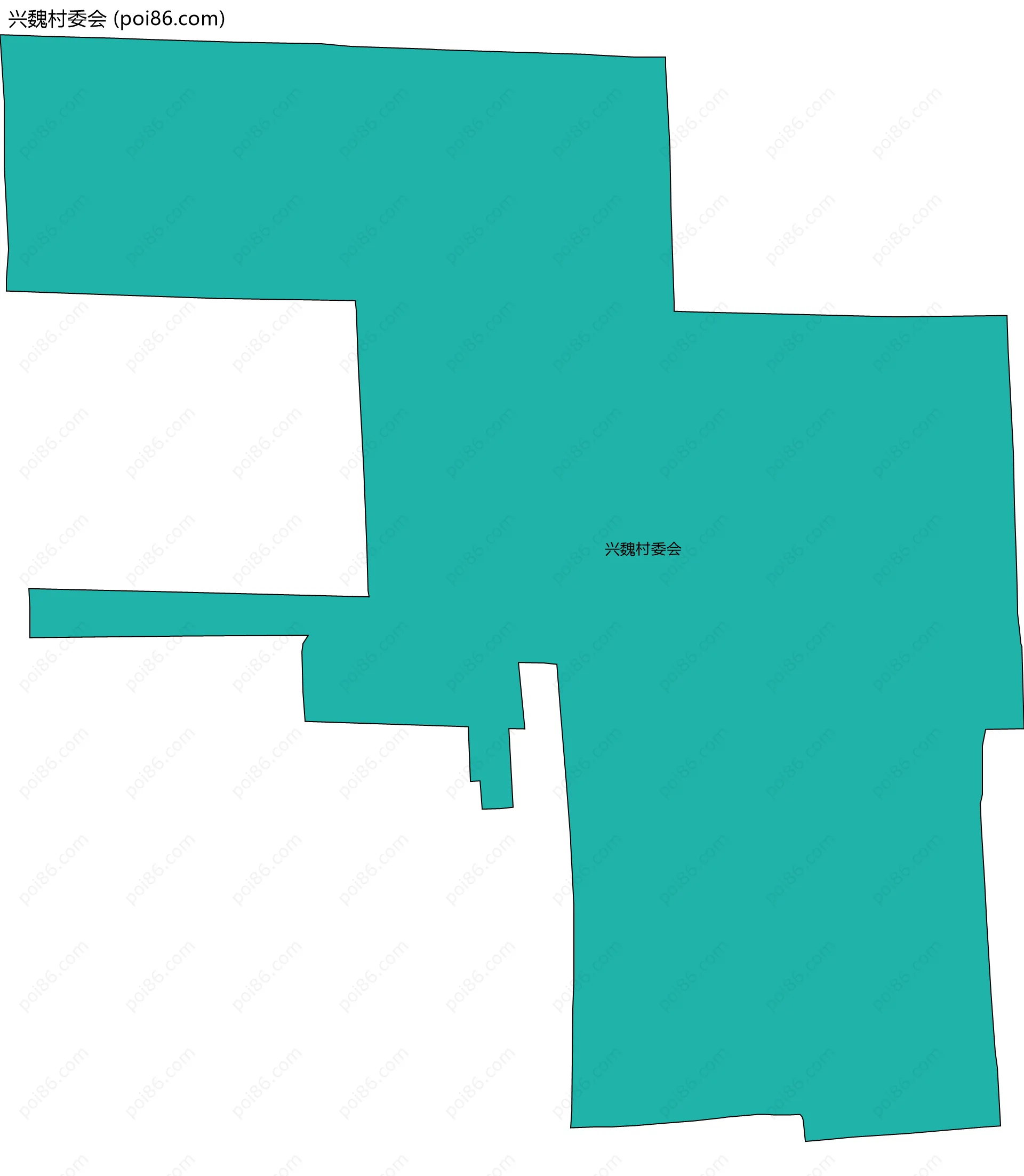 兴魏村委会边界地图