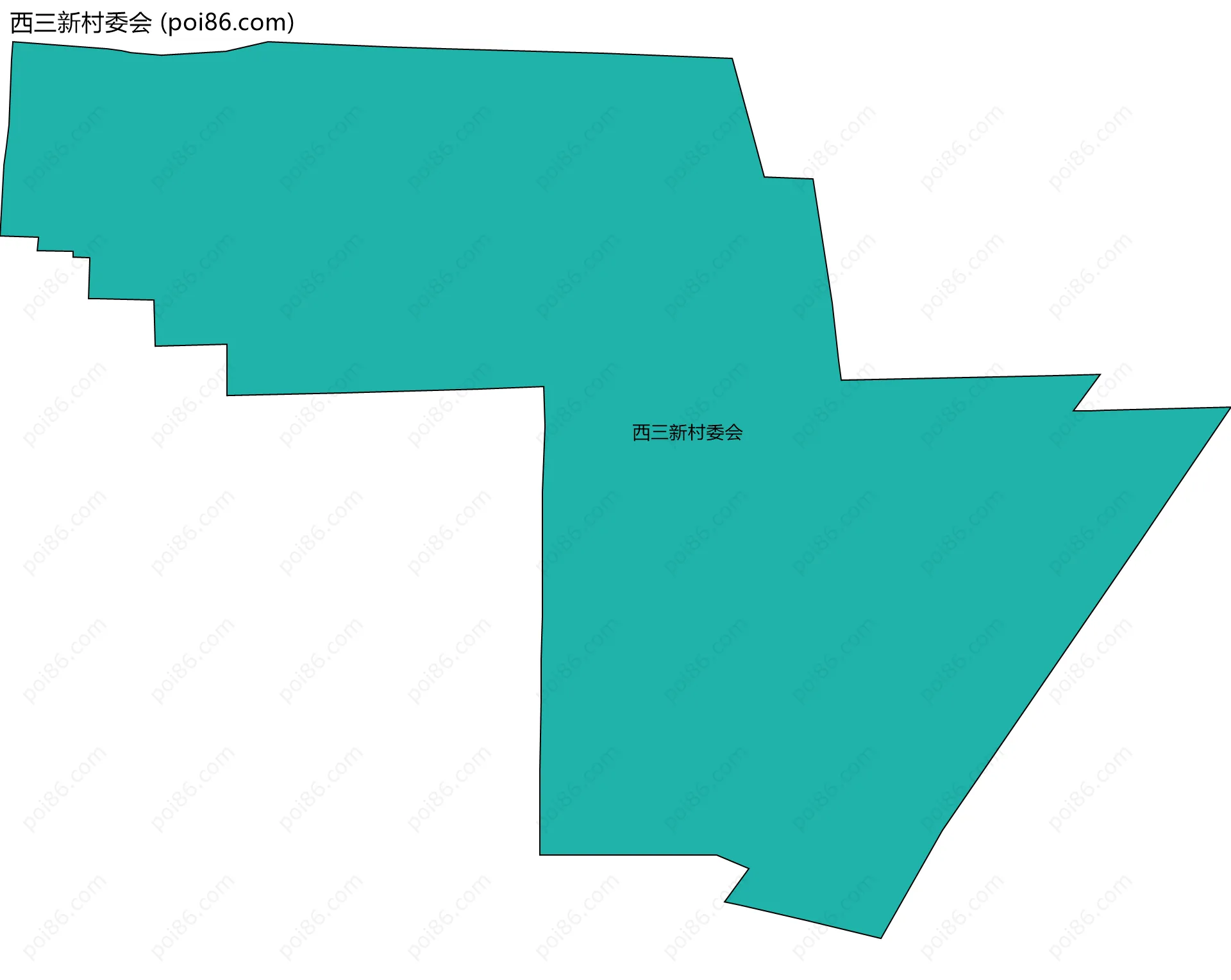 西三新村委会边界地图