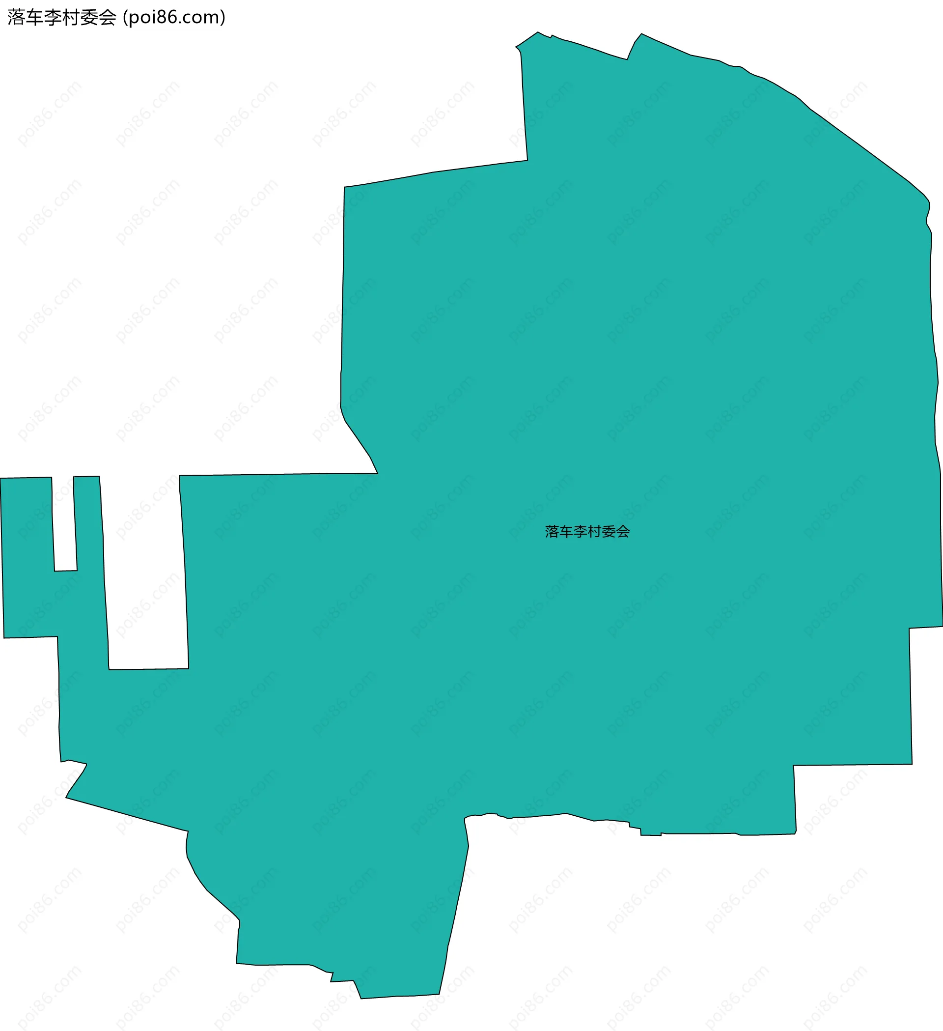 落车李村委会边界地图