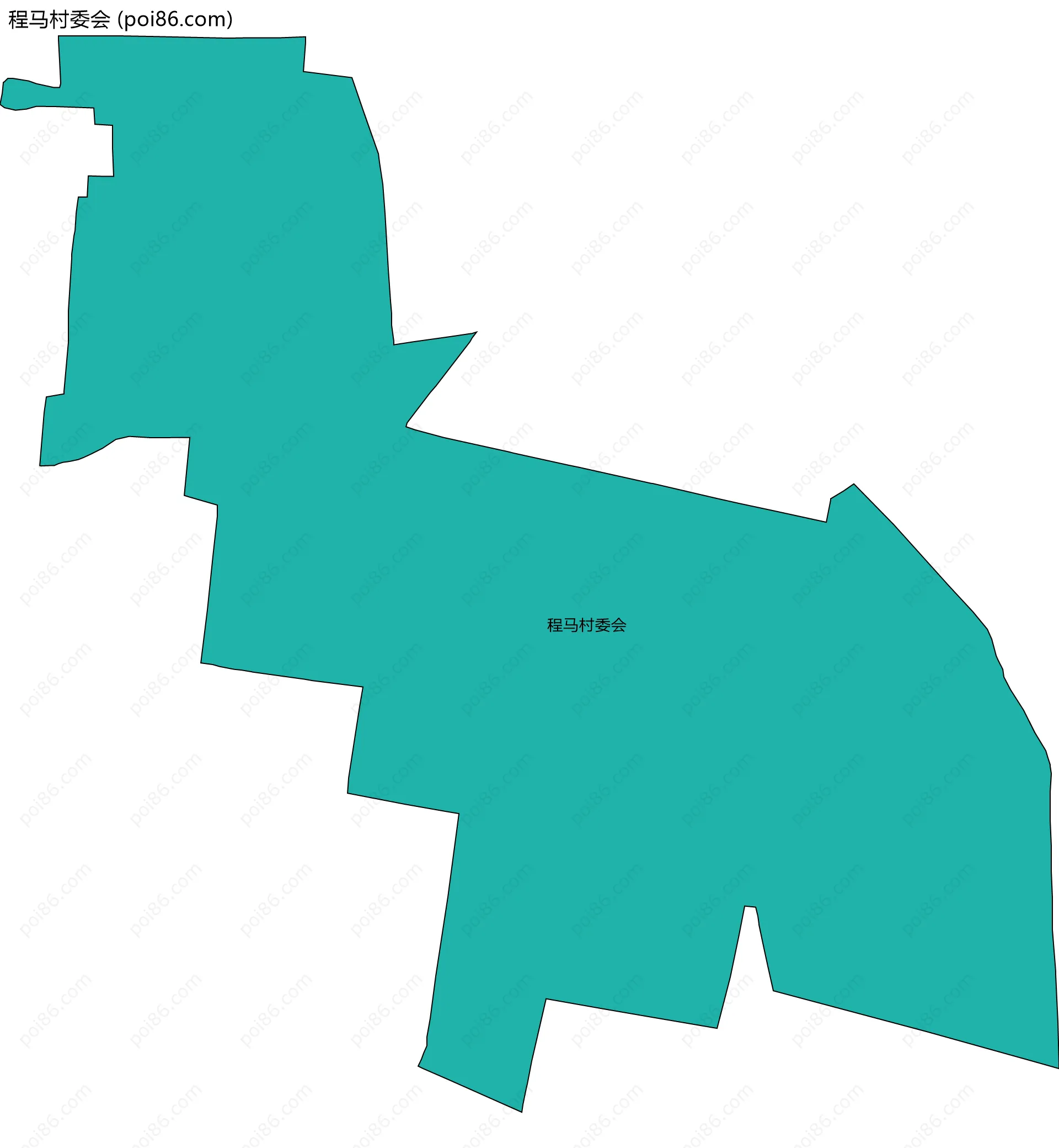 程马村委会边界地图