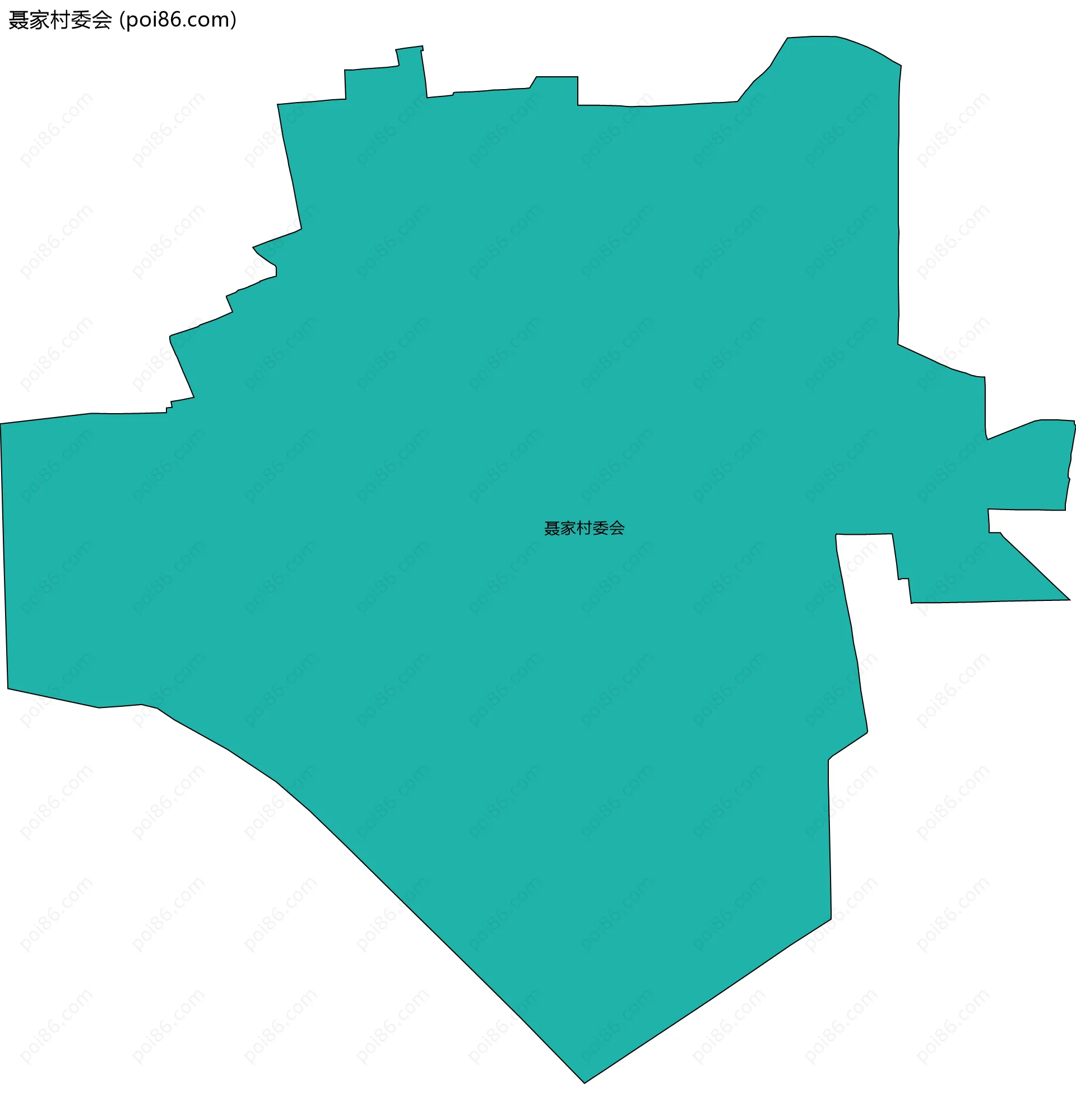聂家村委会边界地图