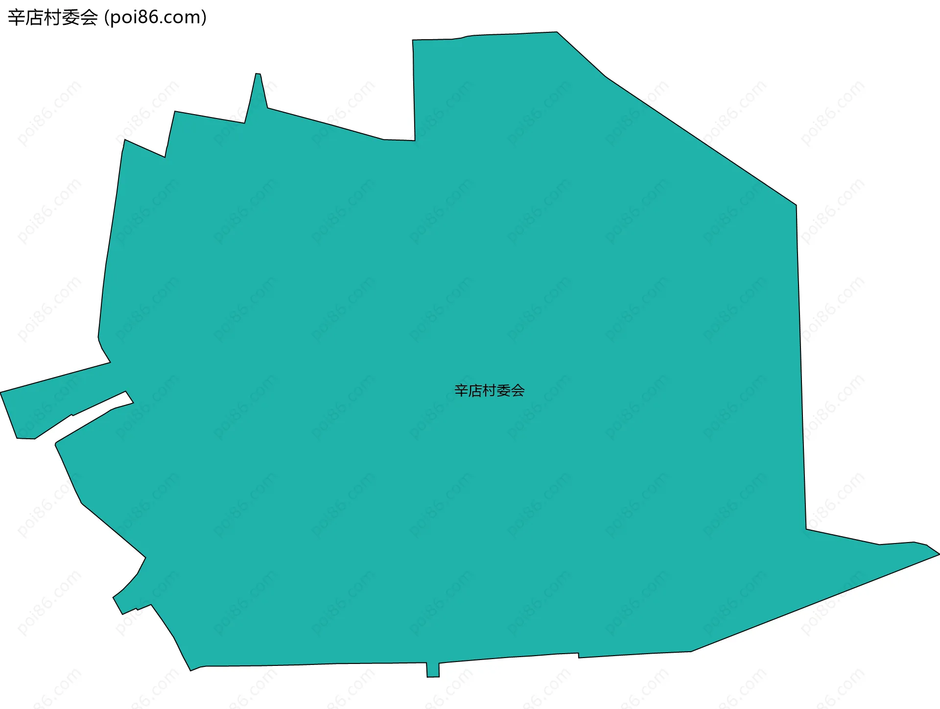 辛店村委会边界地图