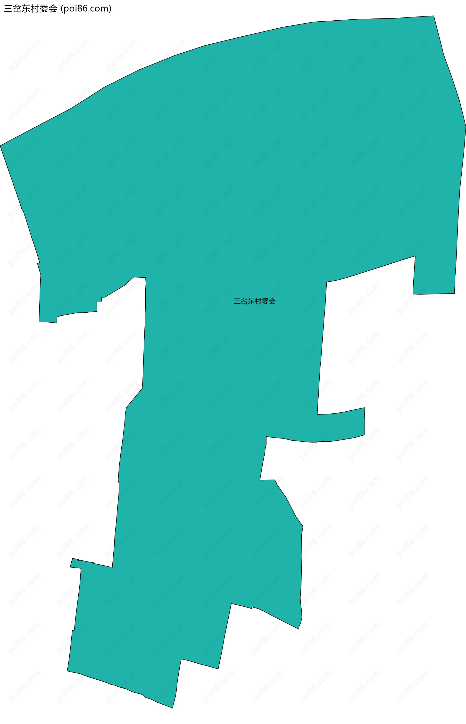 三岔东村委会边界地图