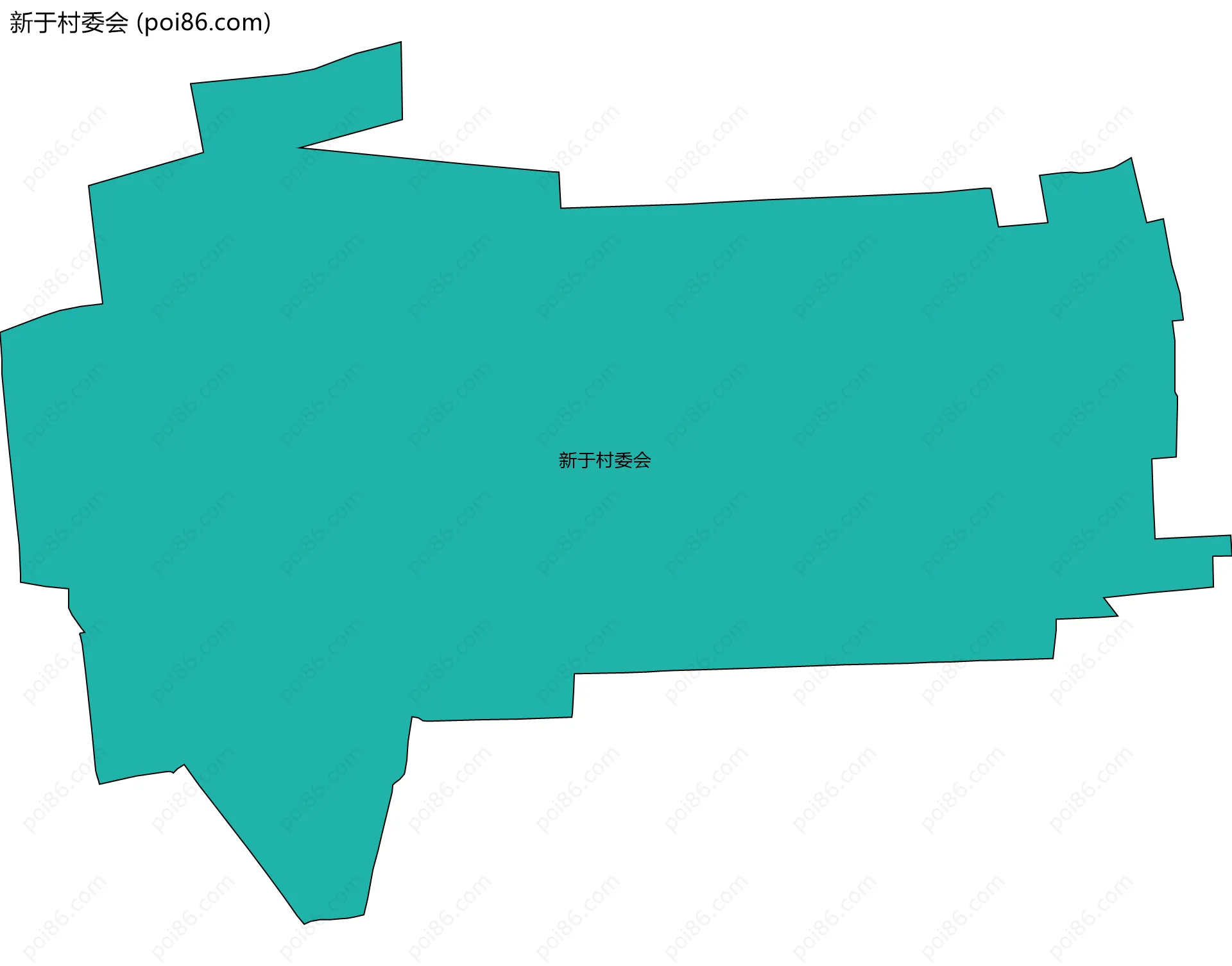 新于村委会边界地图
