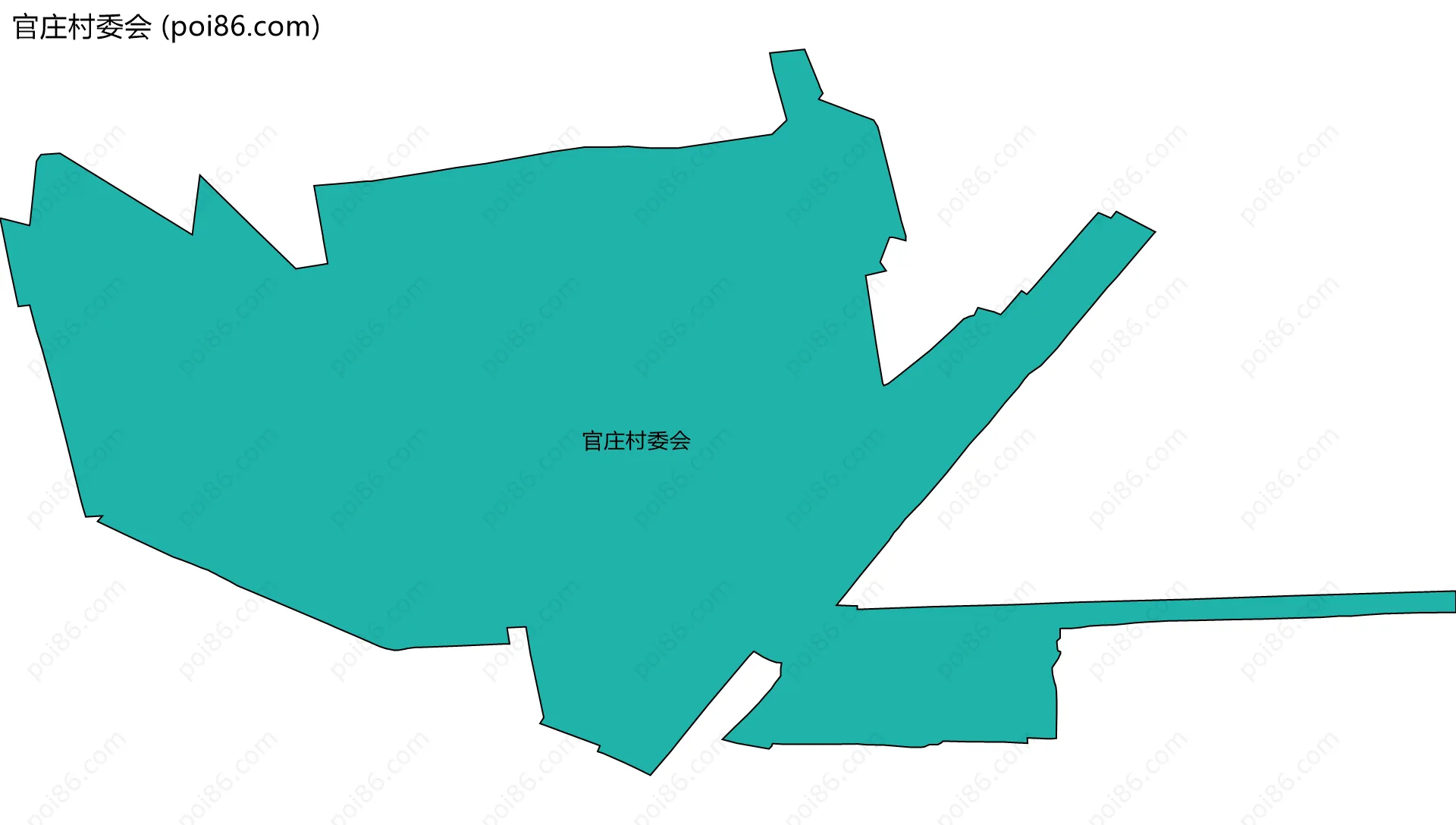 官庄村委会边界地图