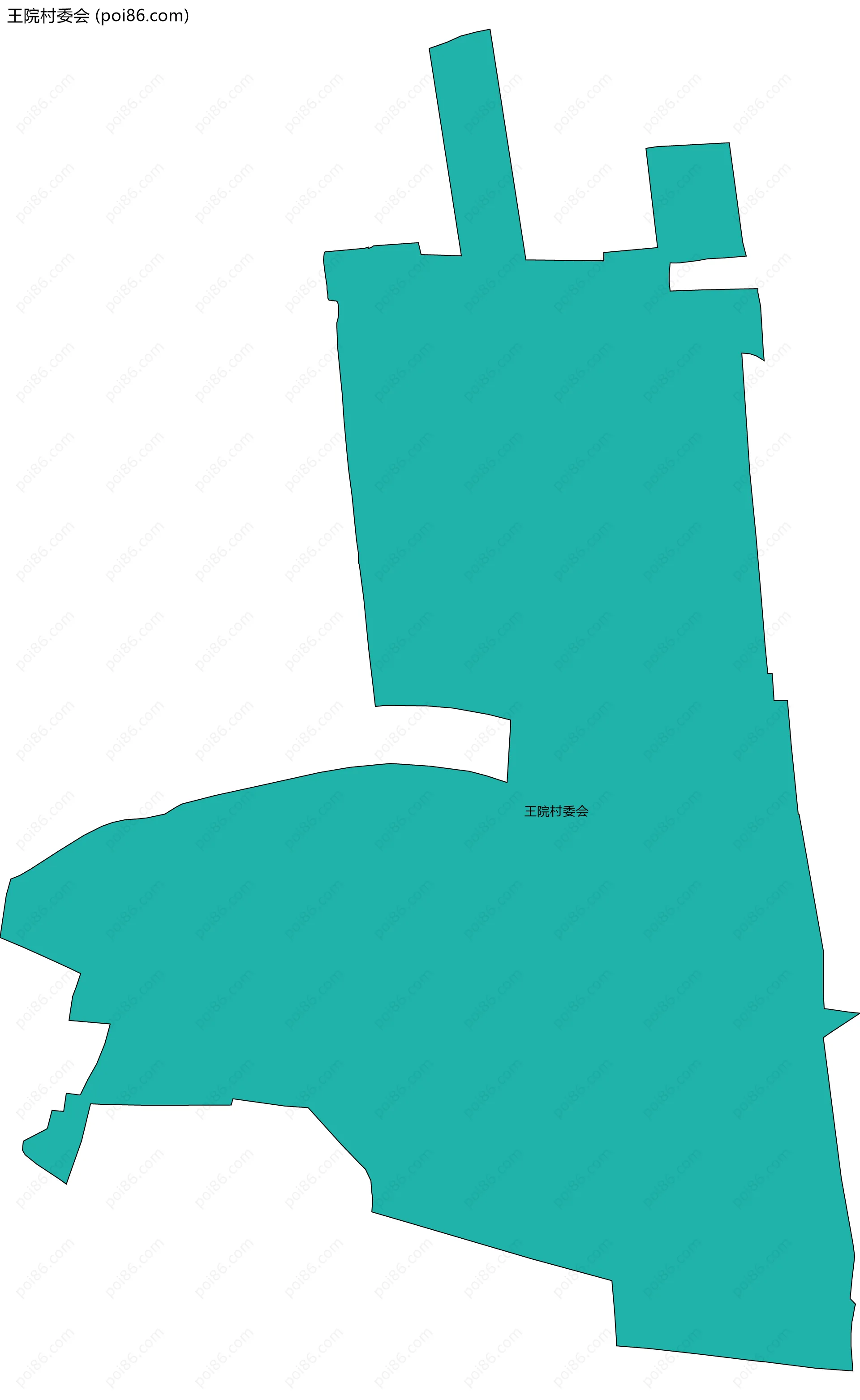 王院村委会边界地图