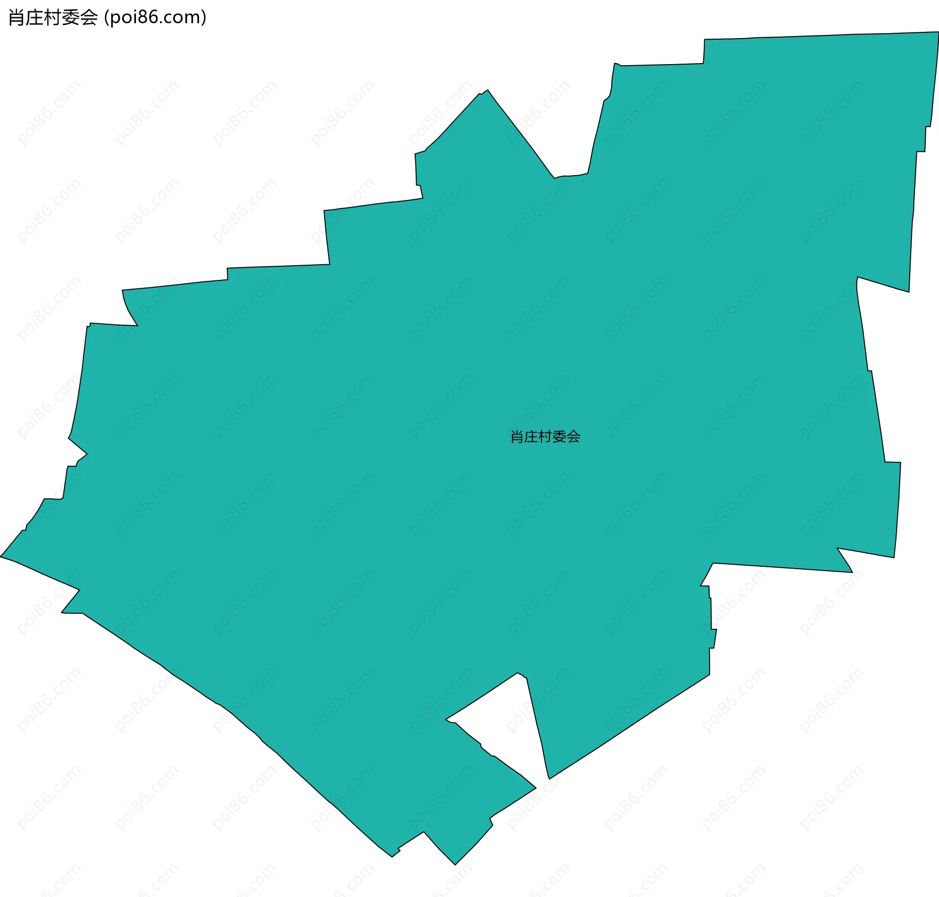 肖庄村委会边界地图
