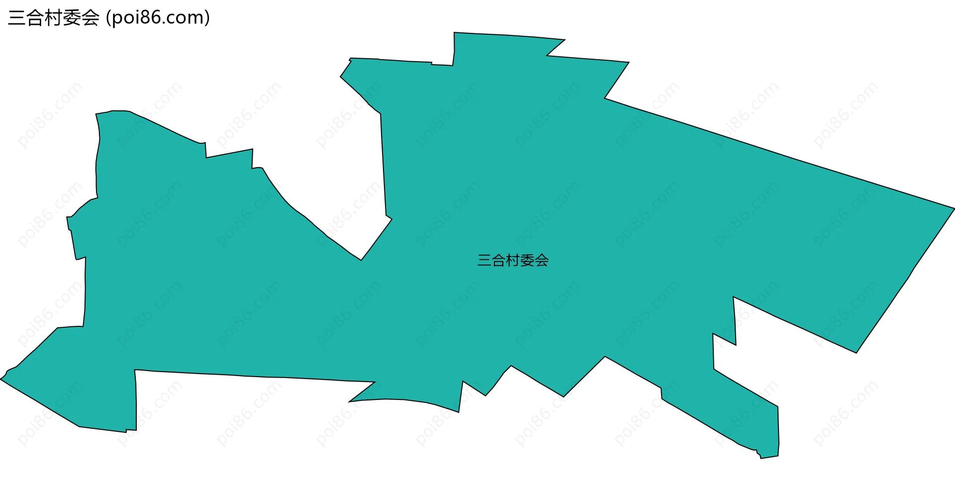 三合村委会边界地图