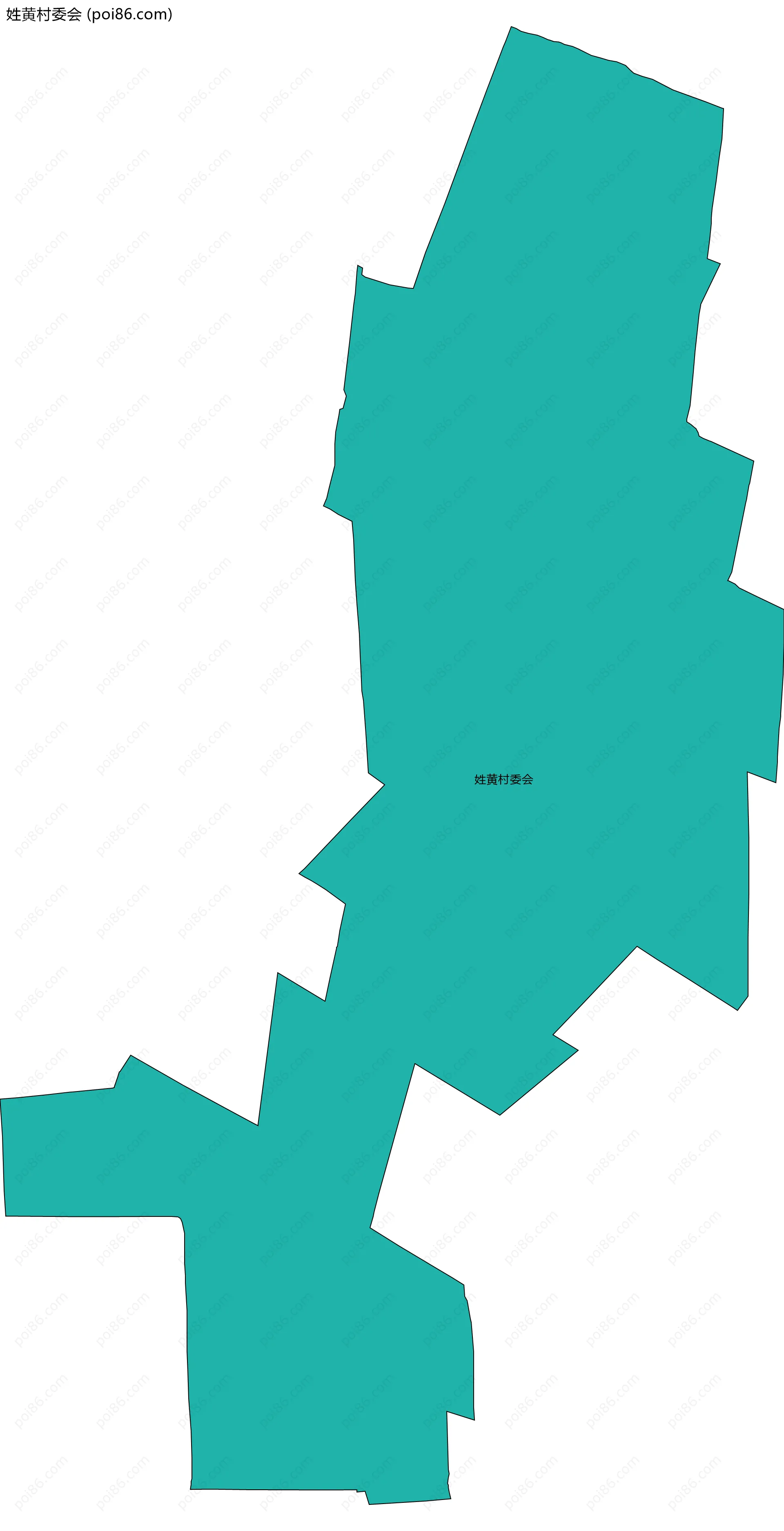 姓黄村委会边界地图
