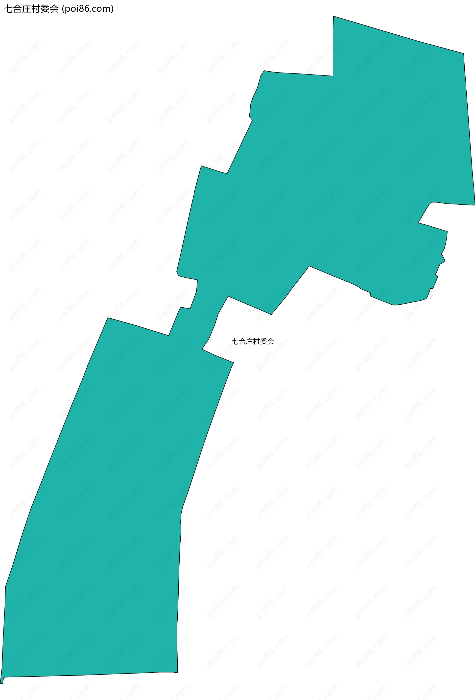 七合庄村委会边界地图