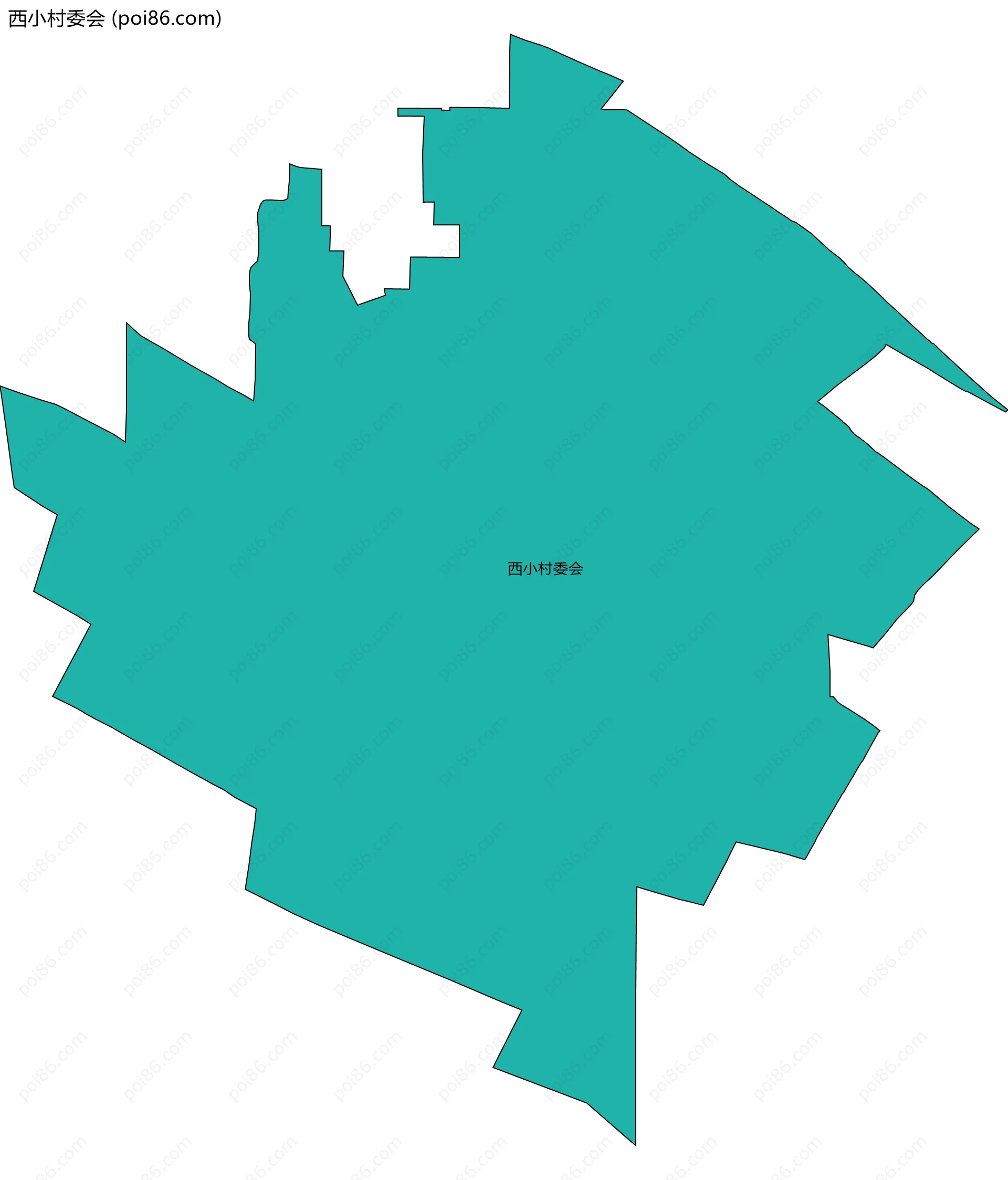 西小村委会边界地图
