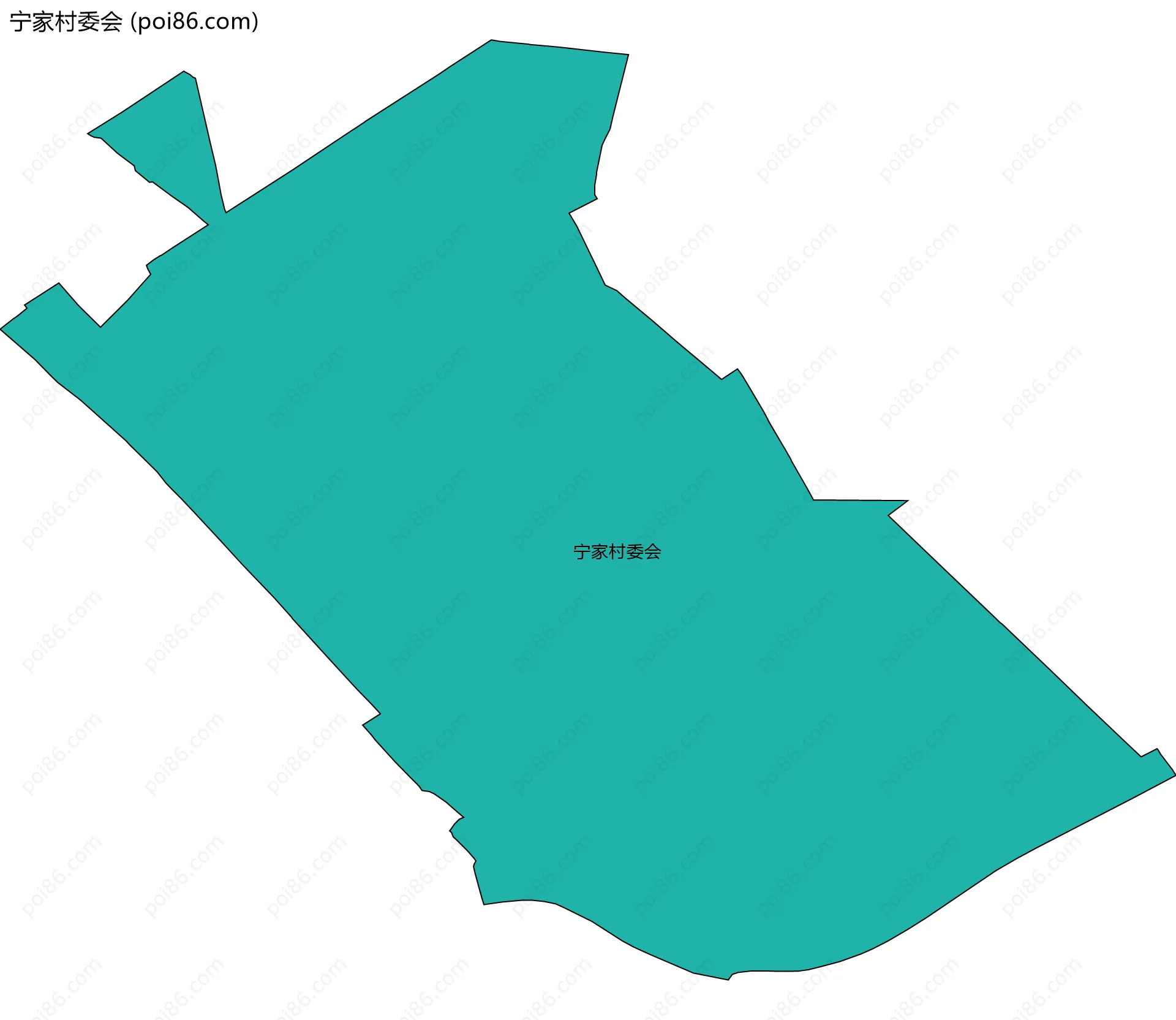 宁家村委会边界地图