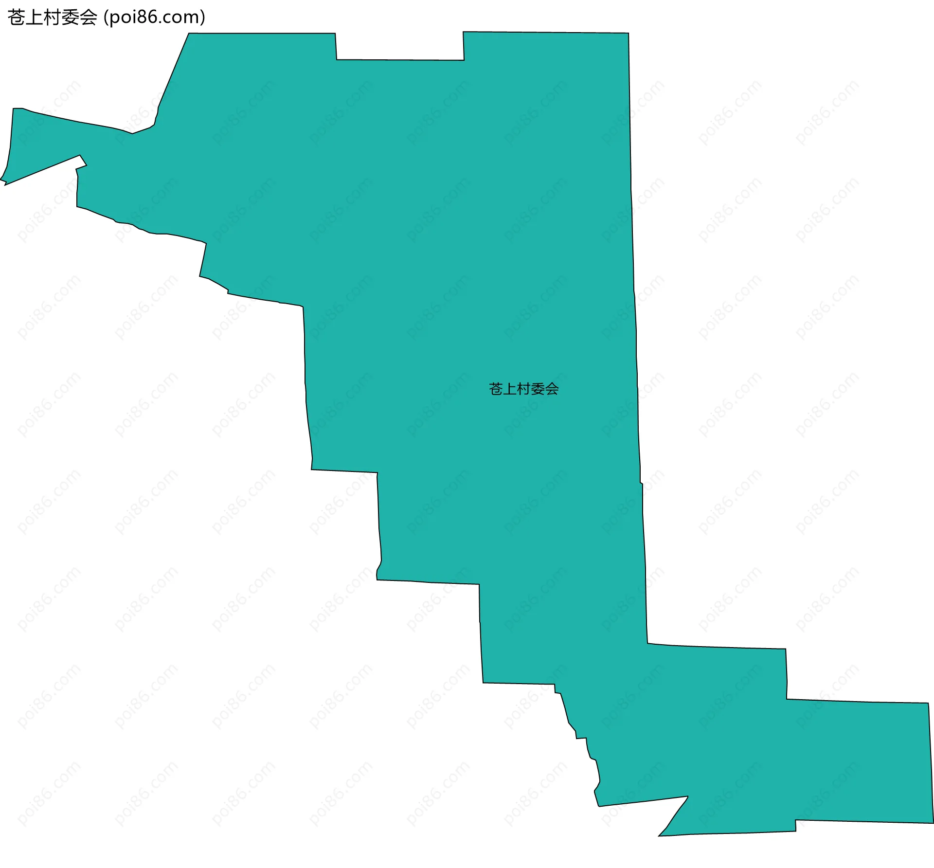 苍上村委会边界地图