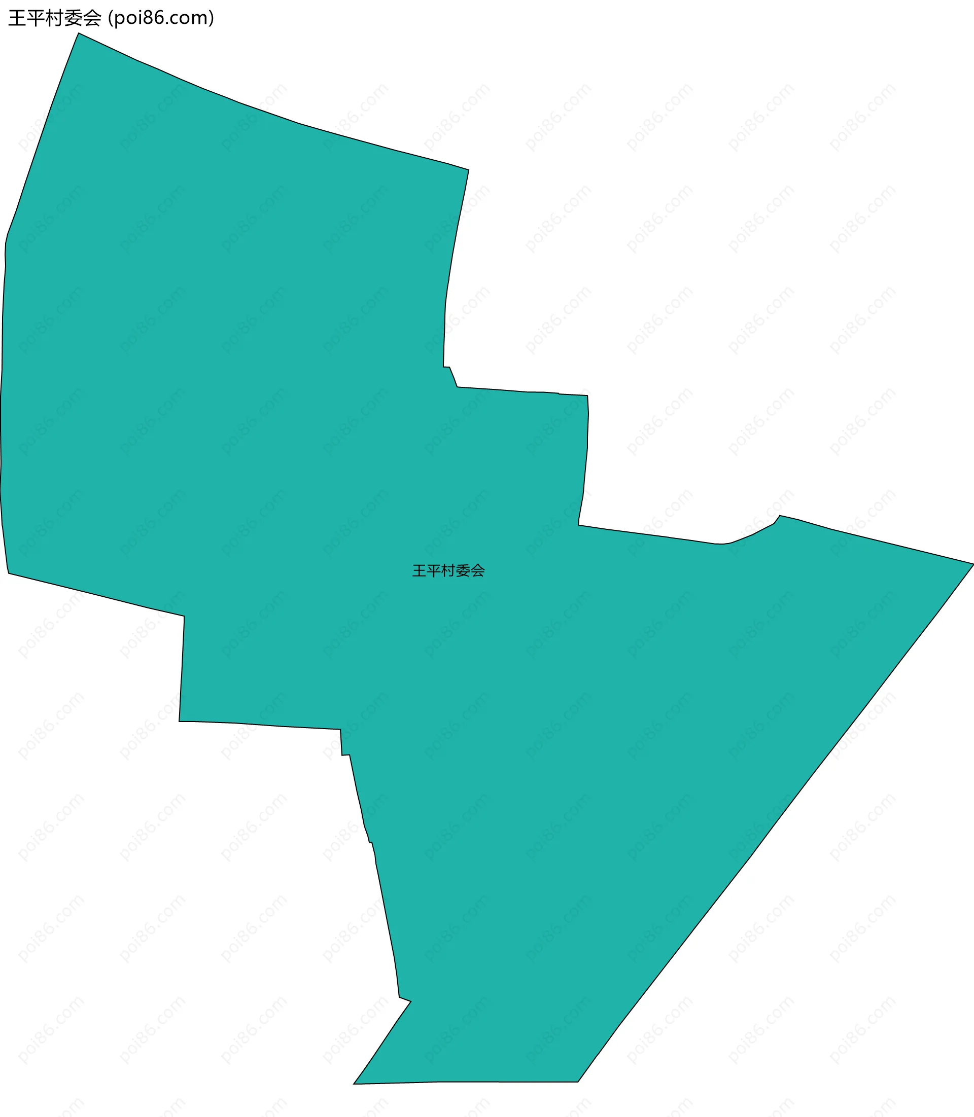 王平村委会边界地图