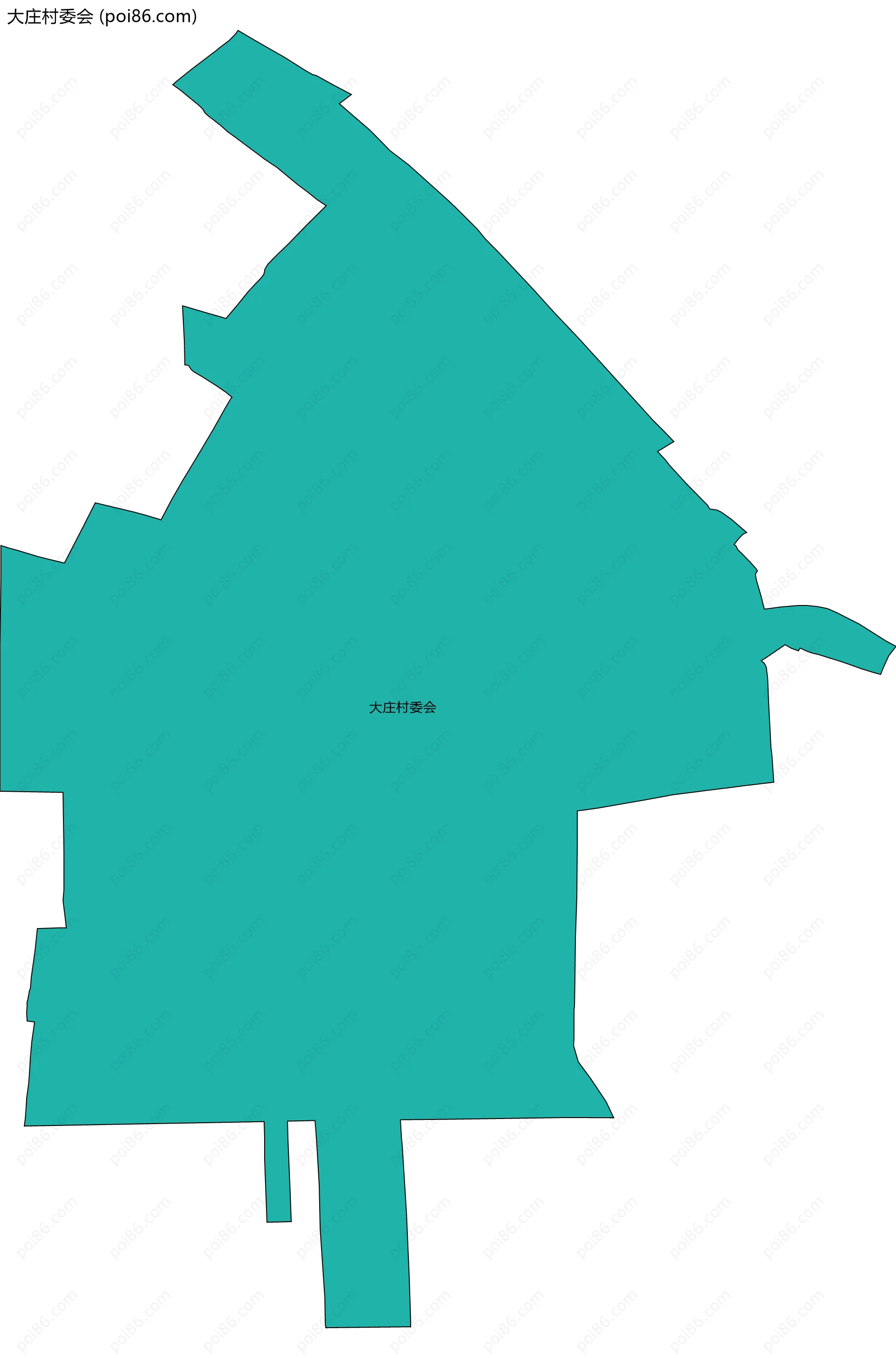 大庄村委会边界地图