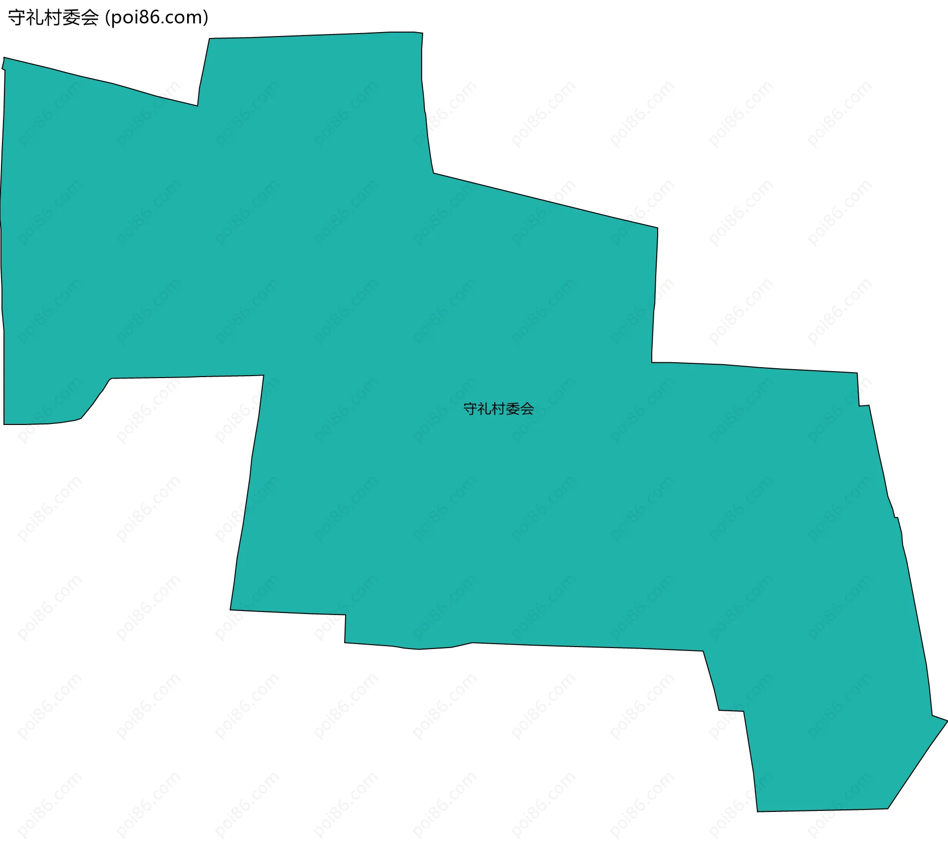 守礼村委会边界地图