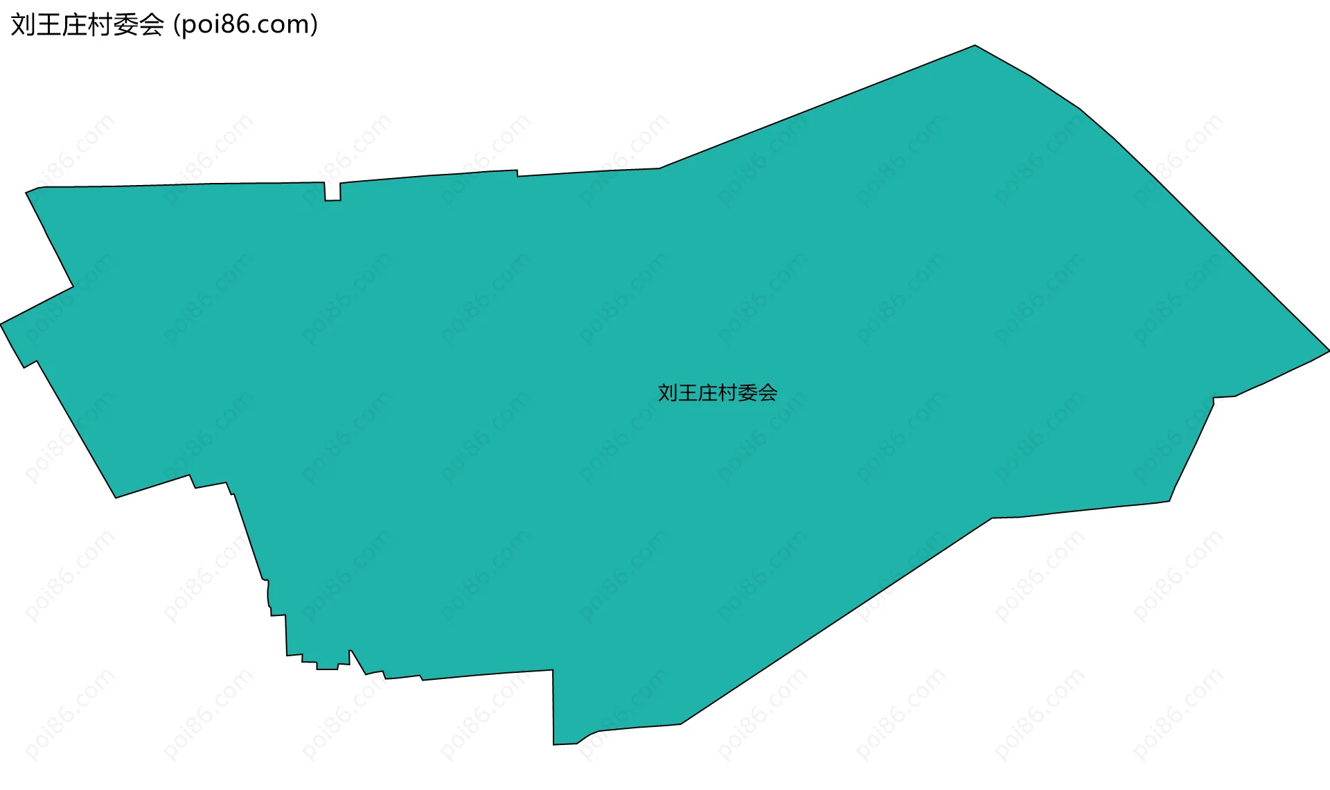 刘王庄村委会边界地图