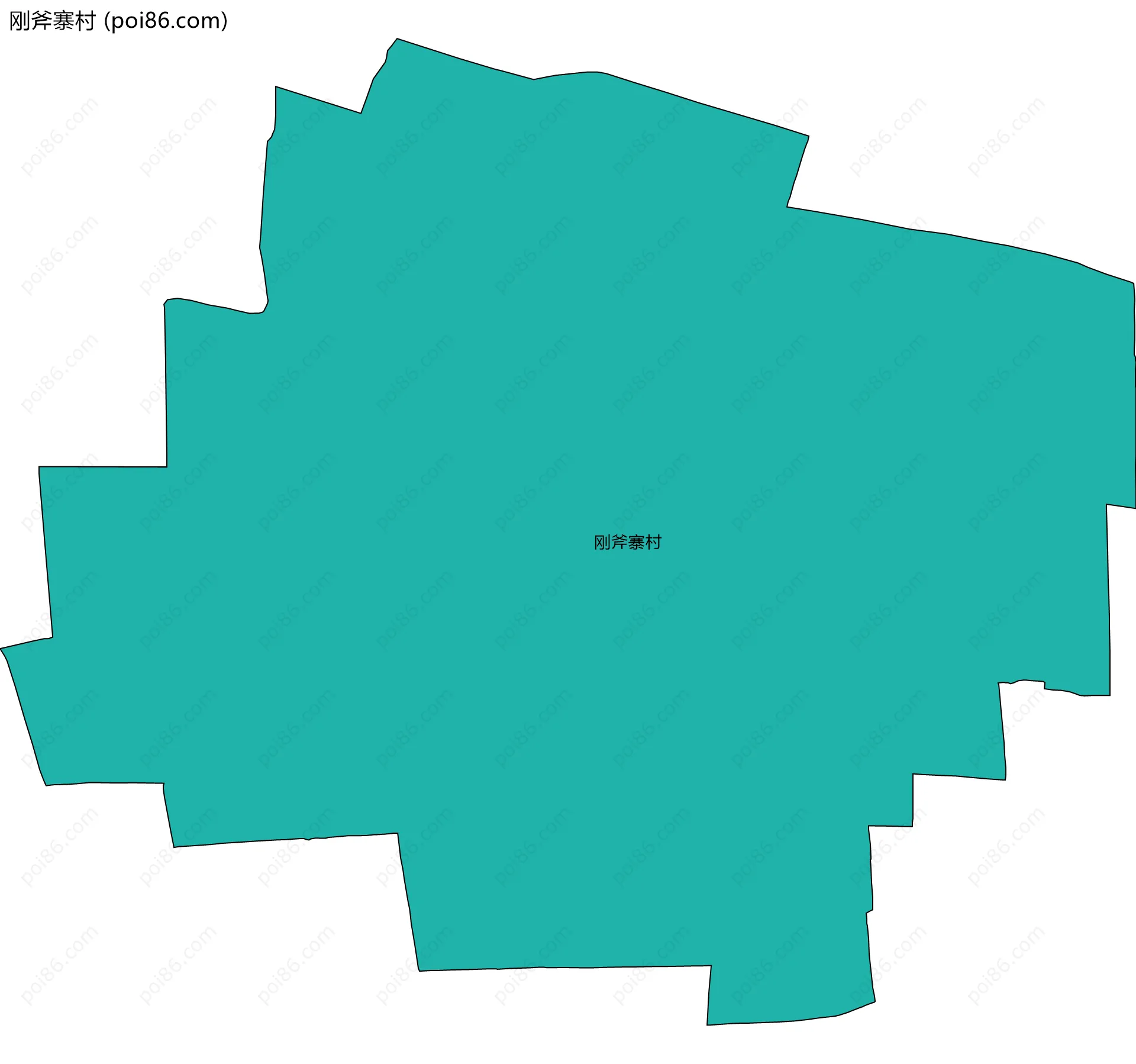刚斧寨村边界地图