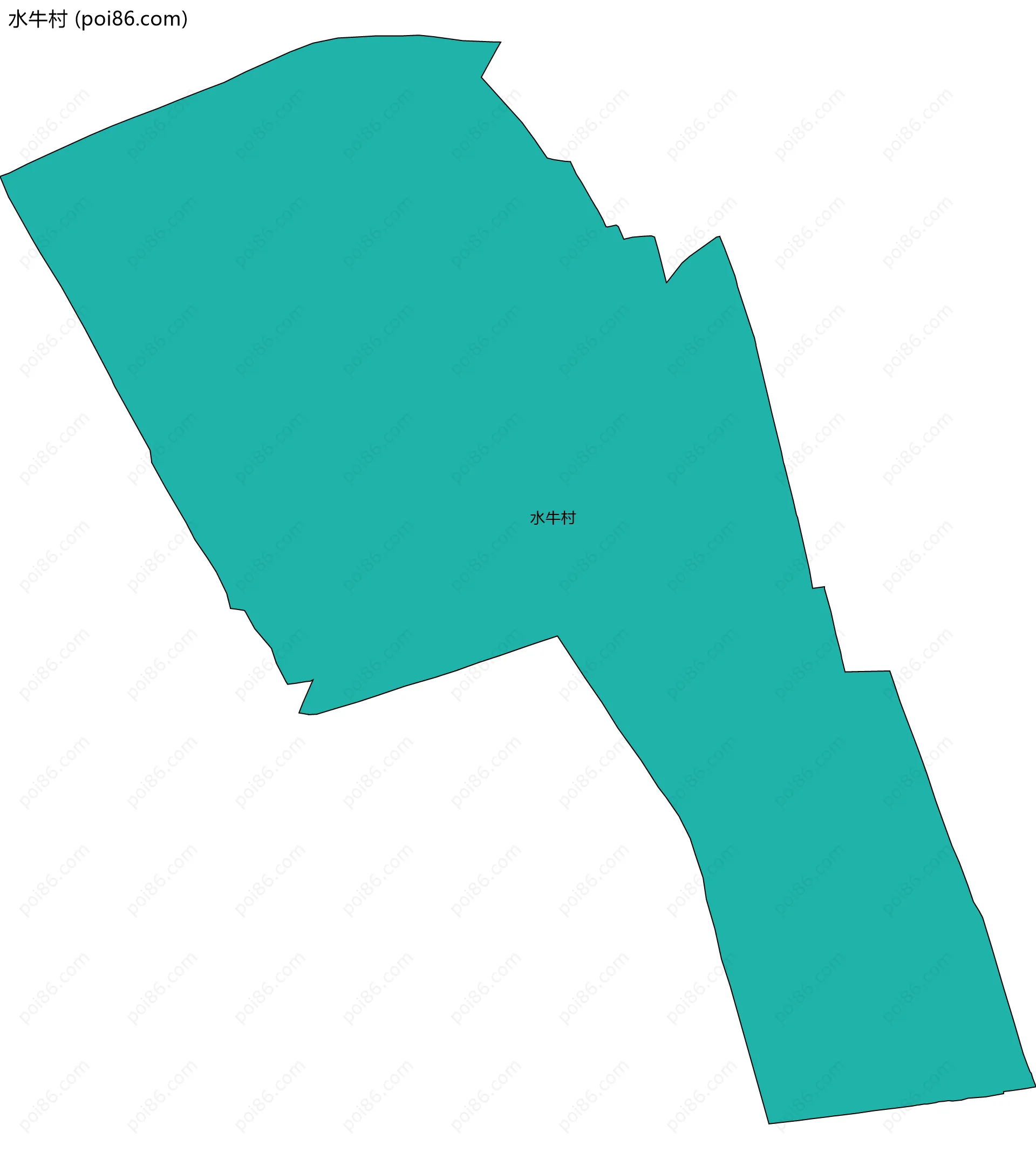 水牛村边界地图