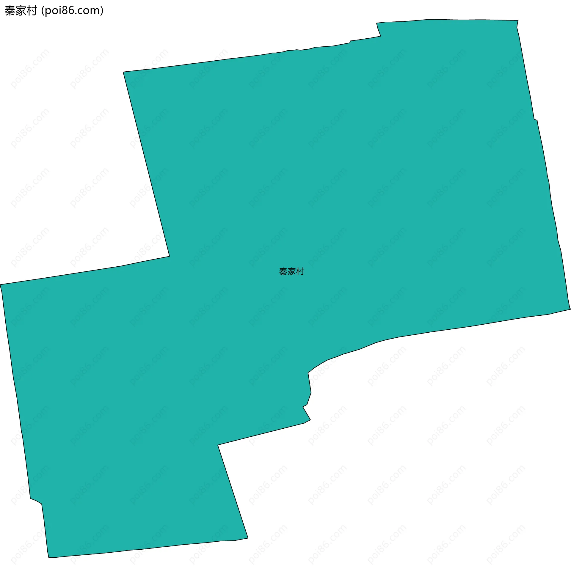 秦家村边界地图