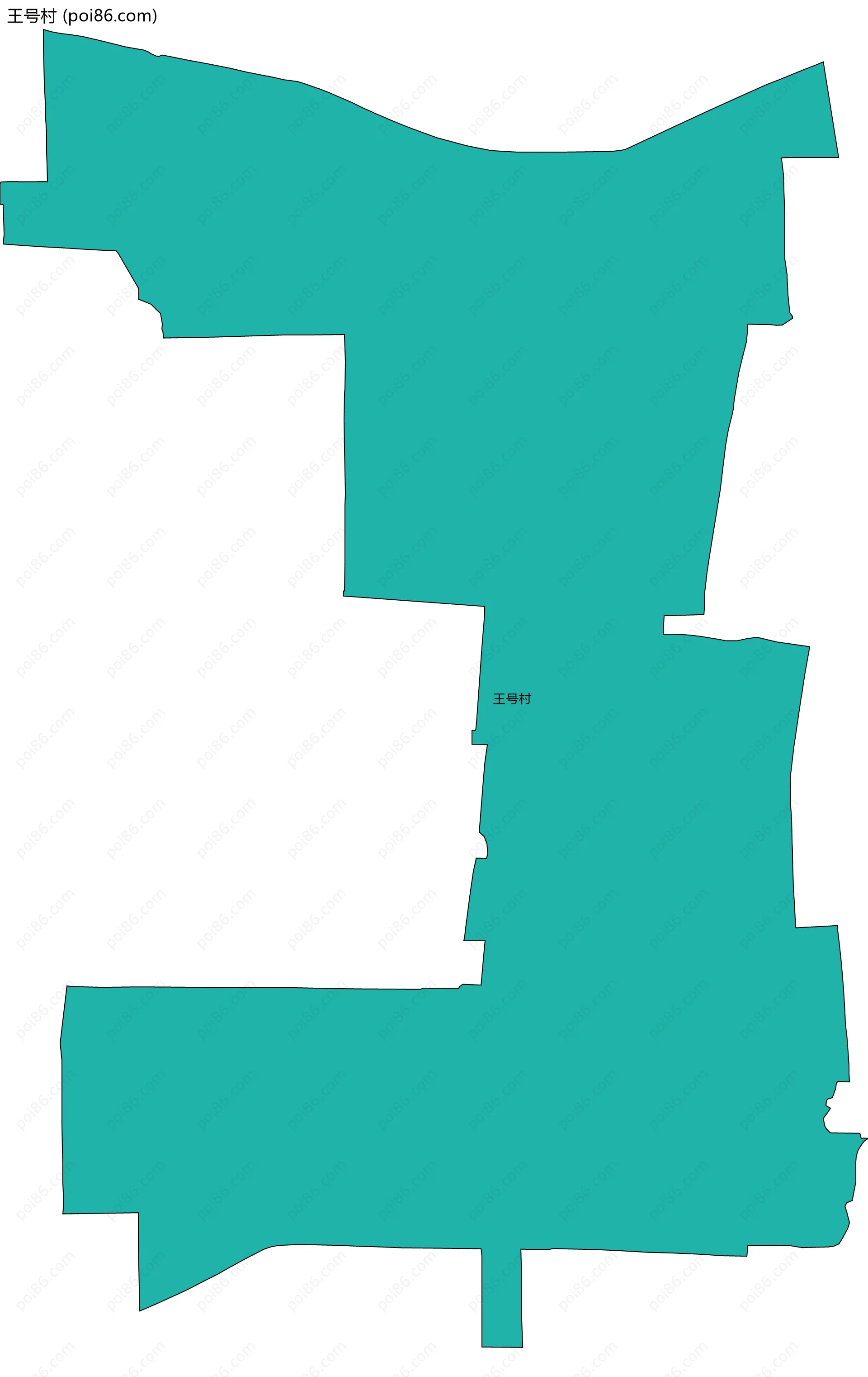 王号村边界地图