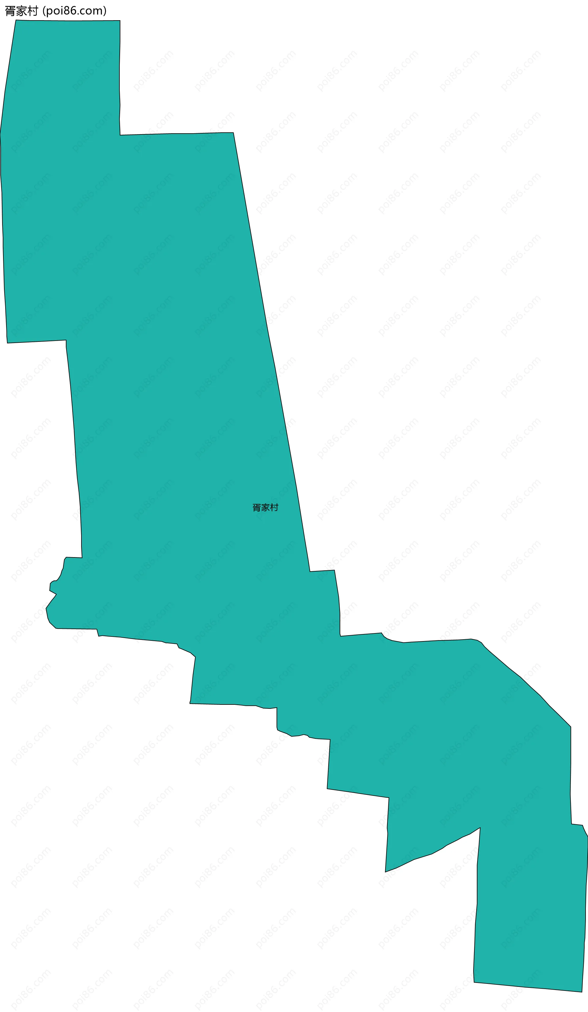 胥家村边界地图