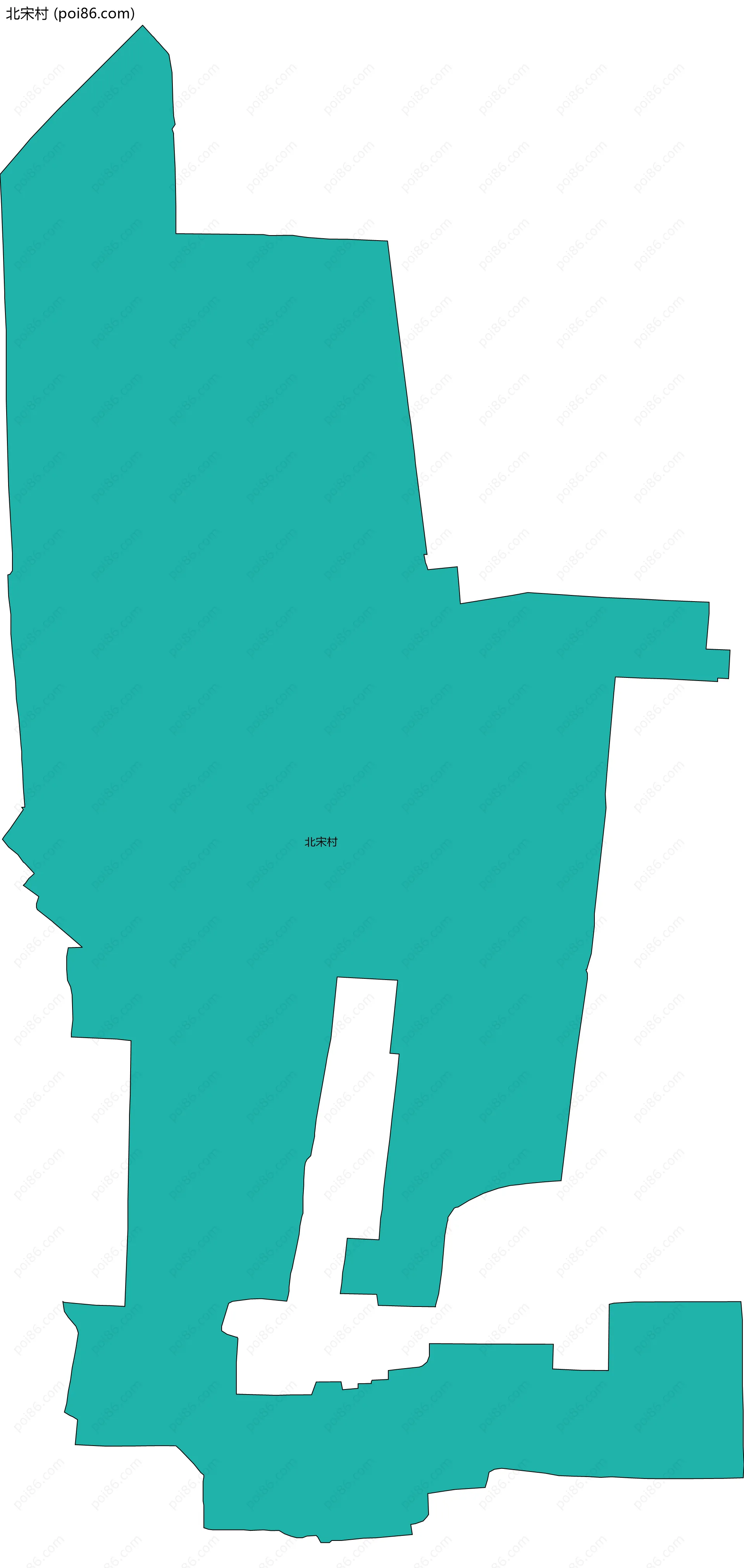 北宋村边界地图