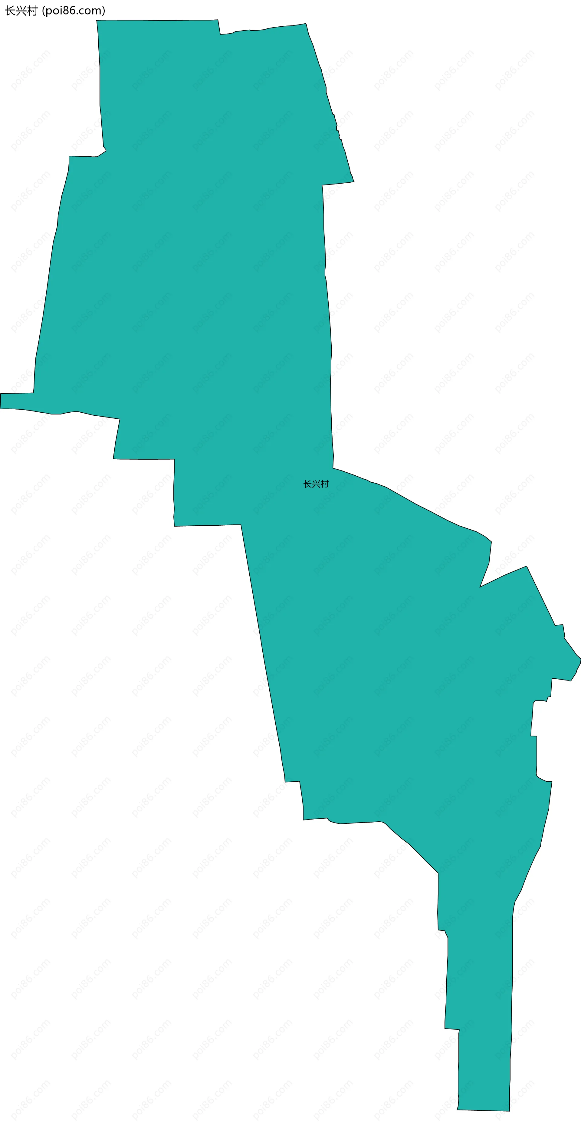 长兴村边界地图