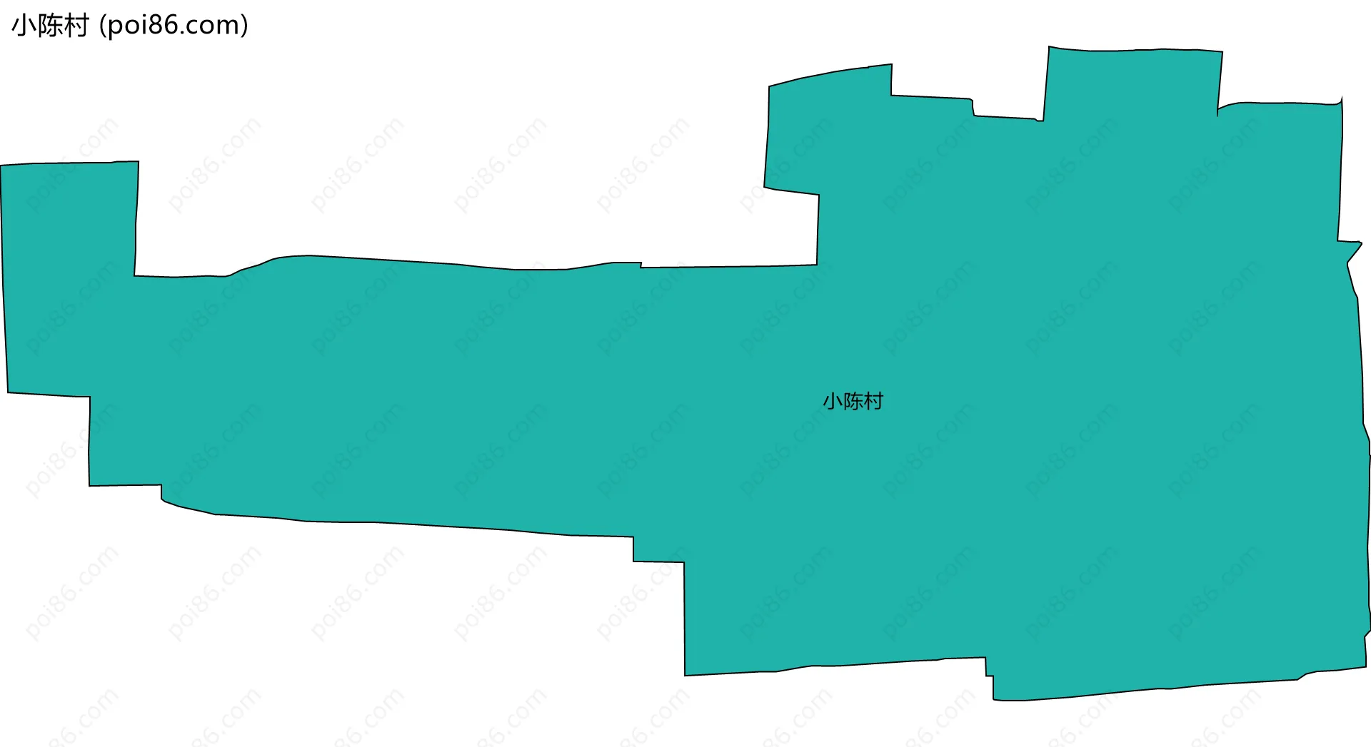 小陈村边界地图