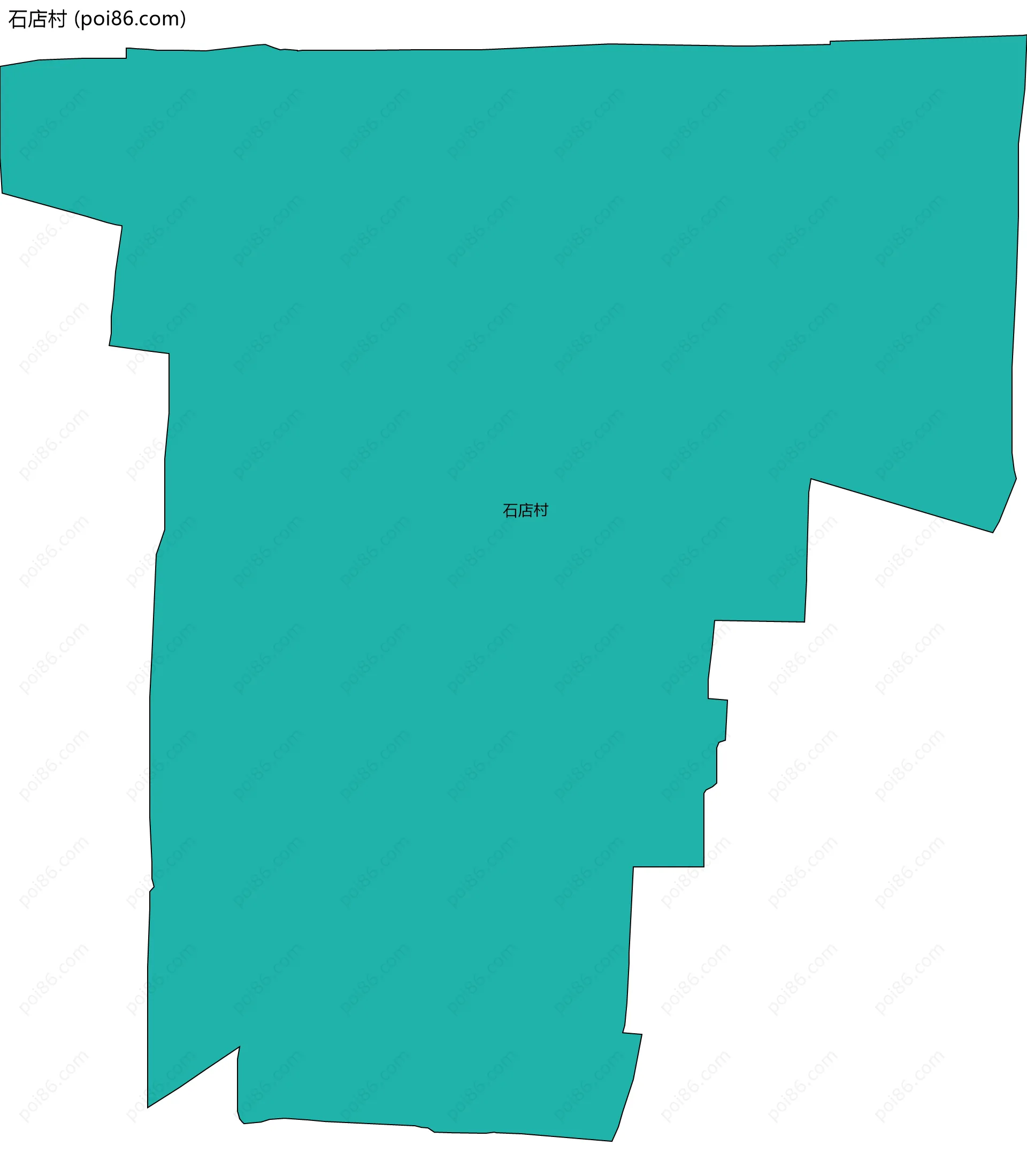 石店村边界地图