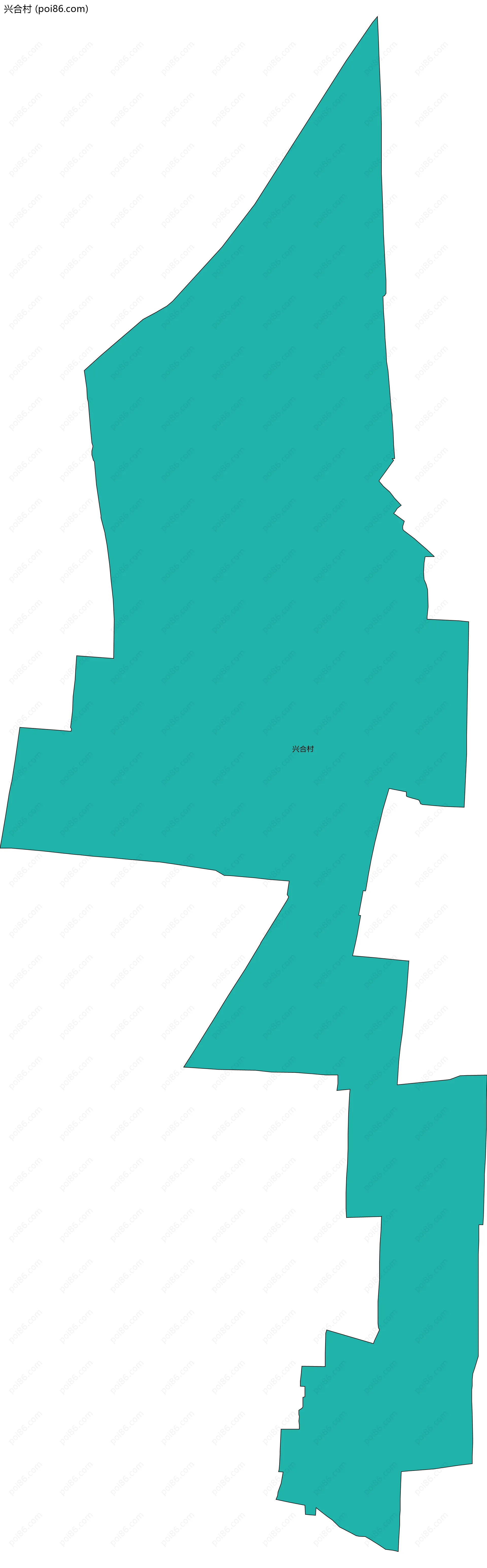 兴合村边界地图