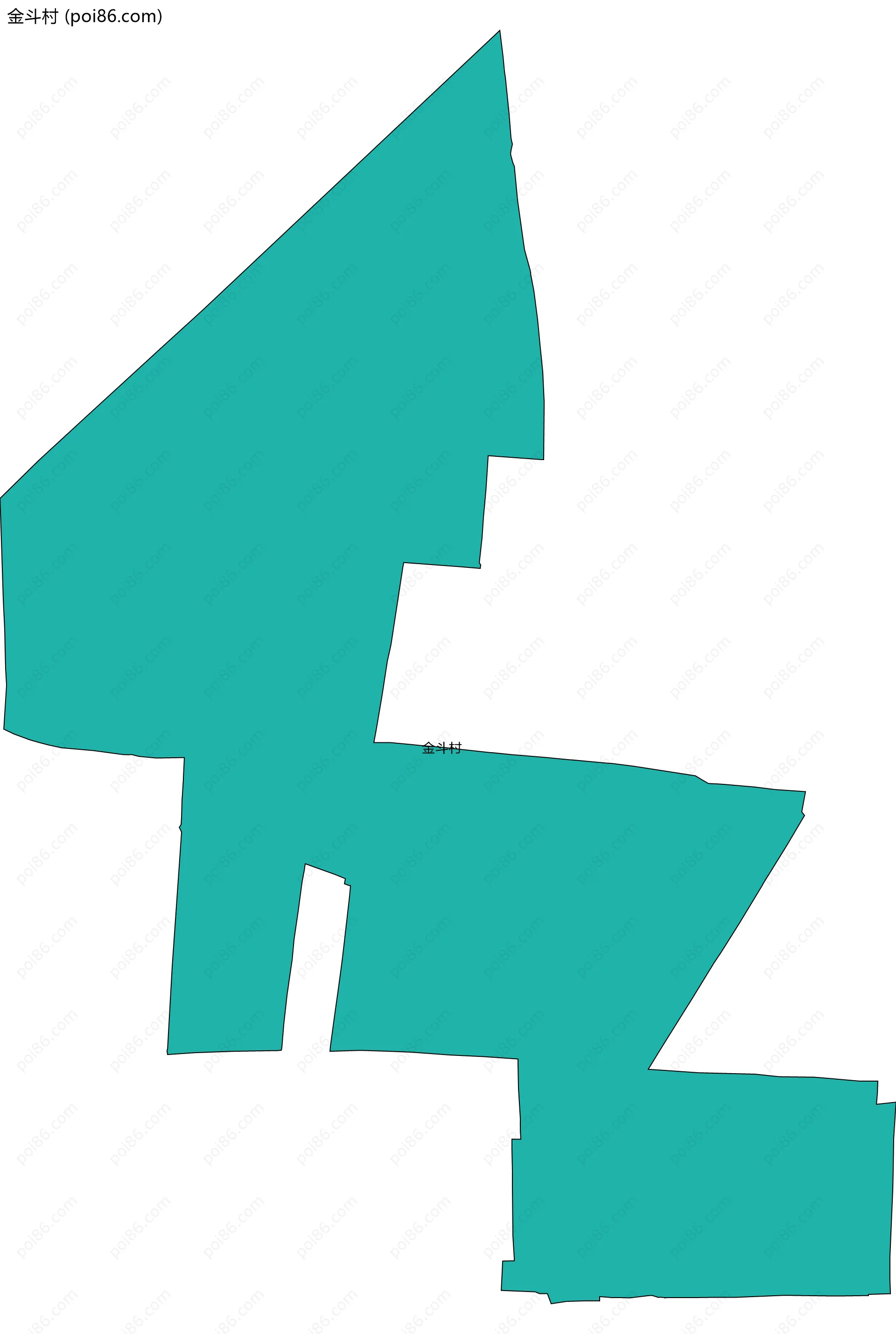 金斗村边界地图