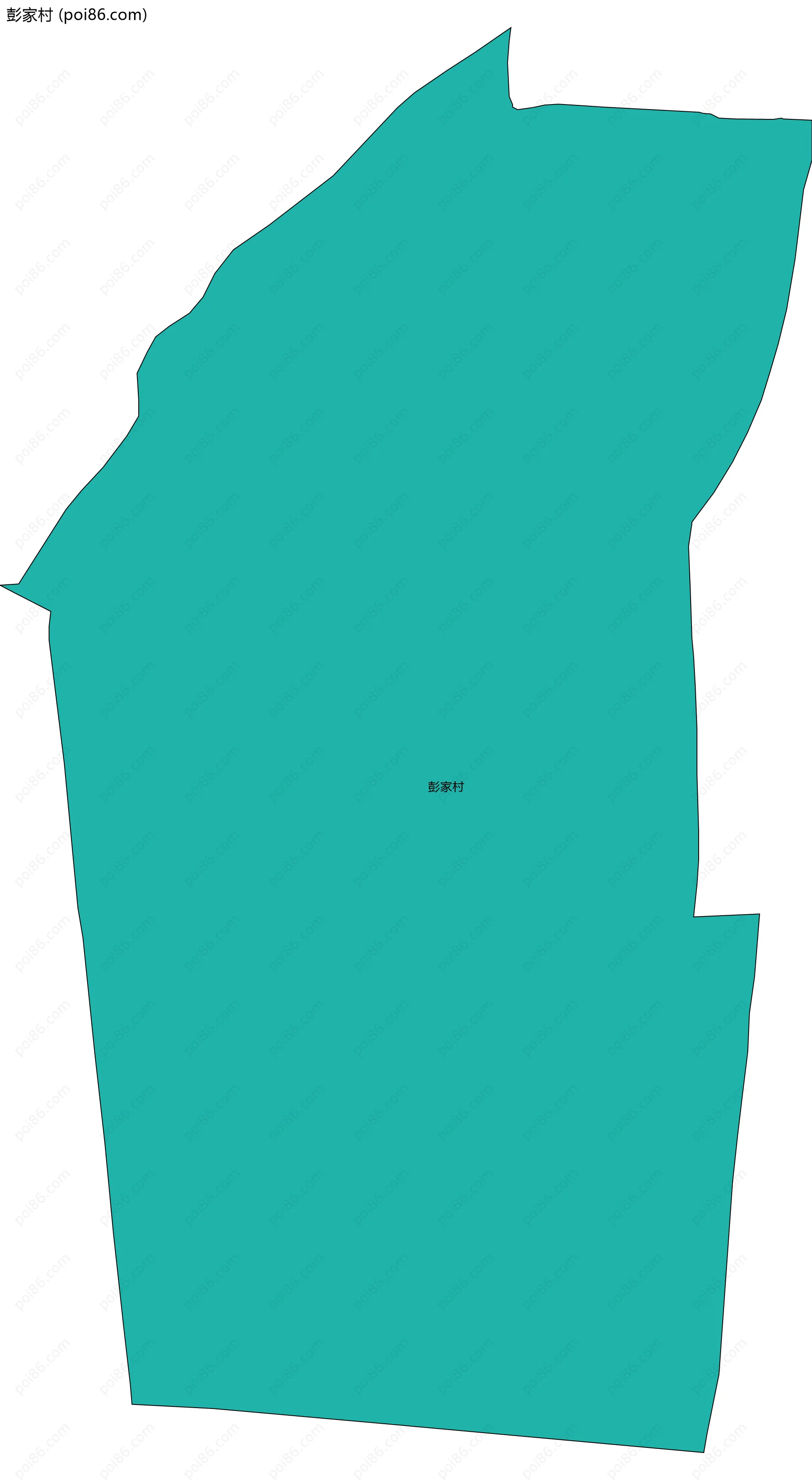 彭家村边界地图