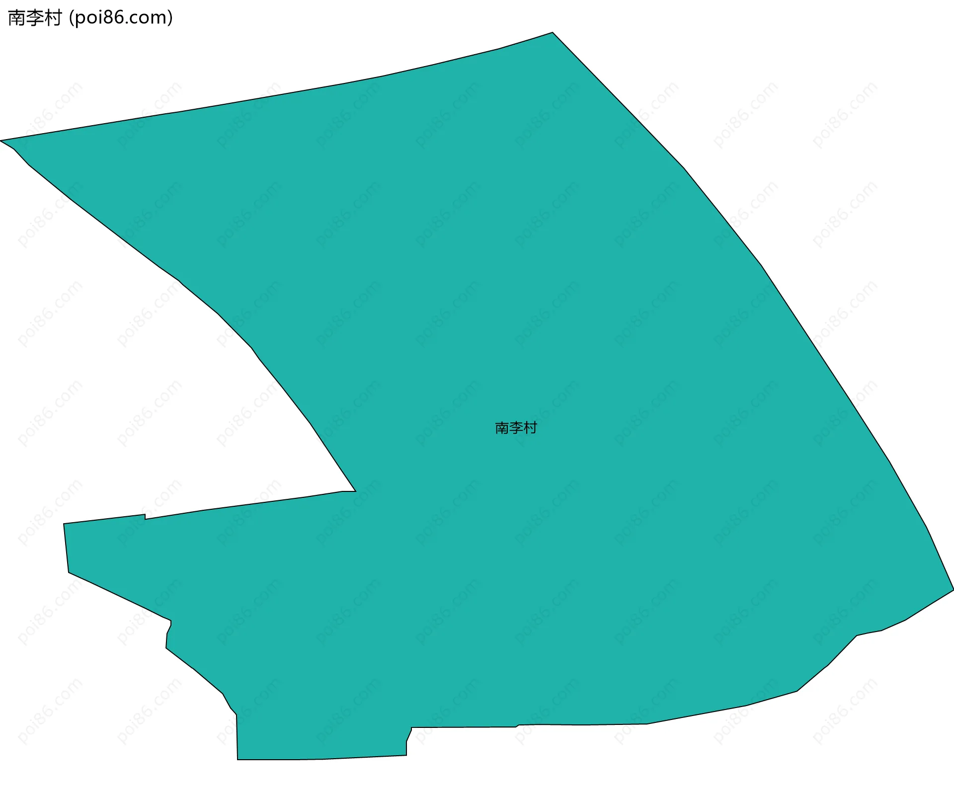 南李村边界地图