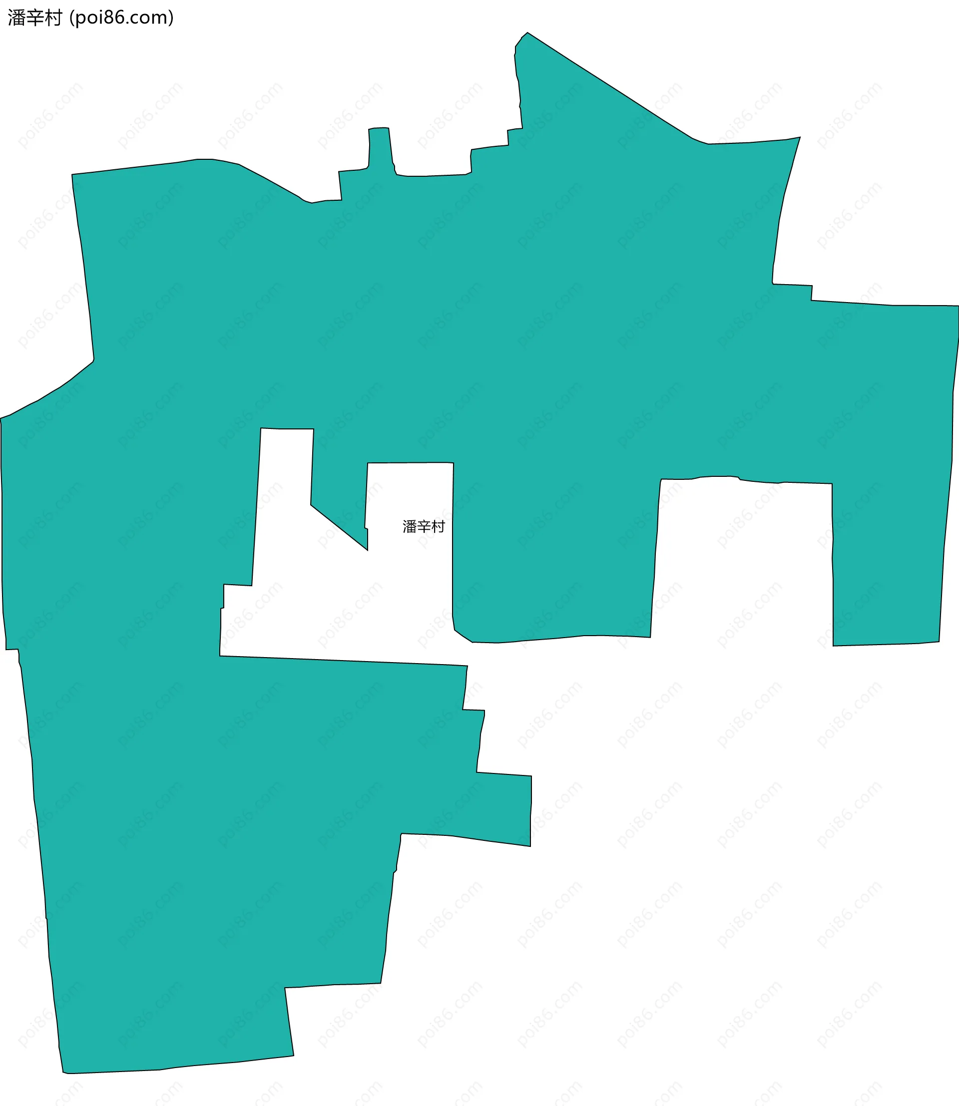 潘辛村边界地图