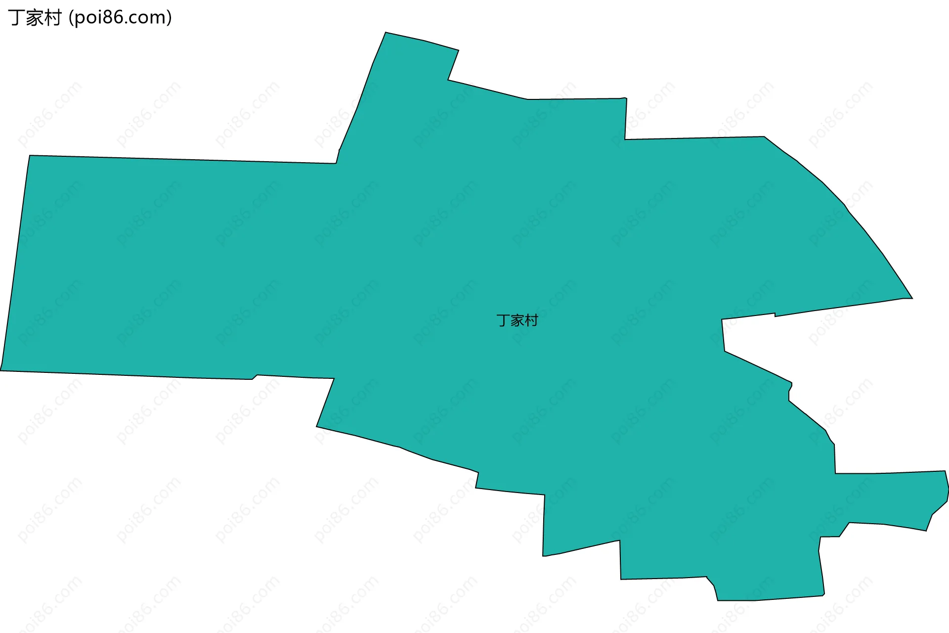 丁家村边界地图