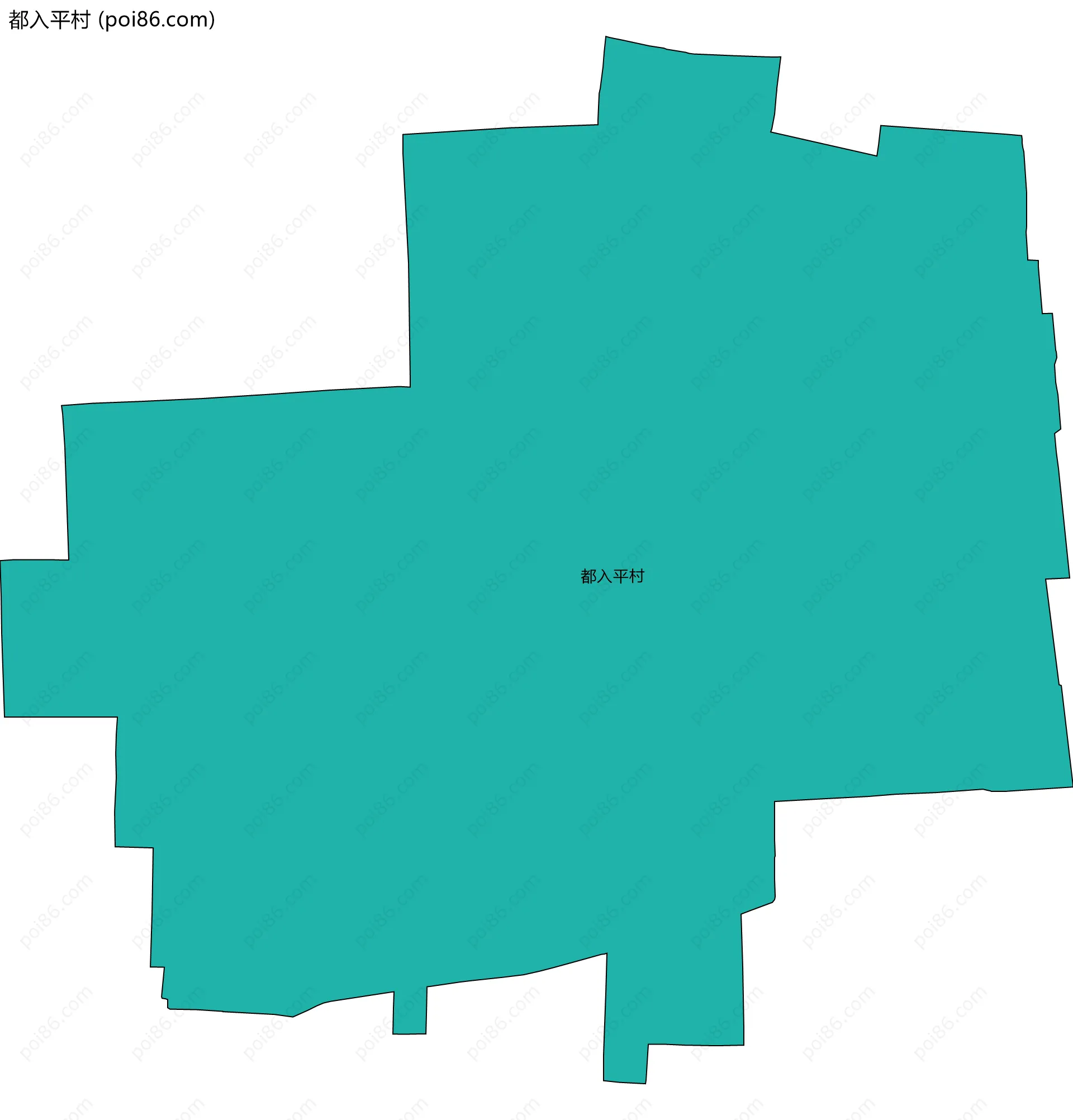 都入平村边界地图