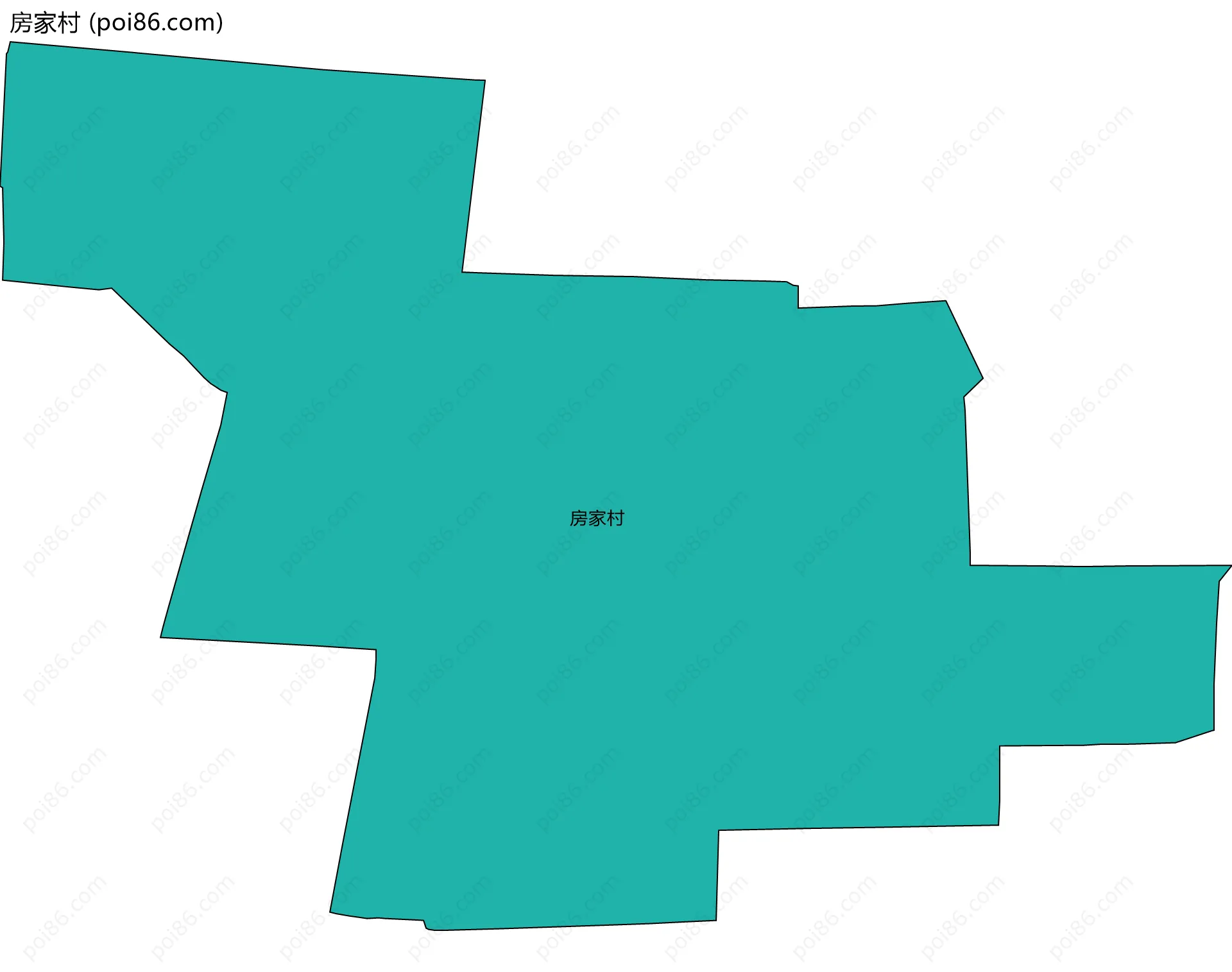 房家村边界地图