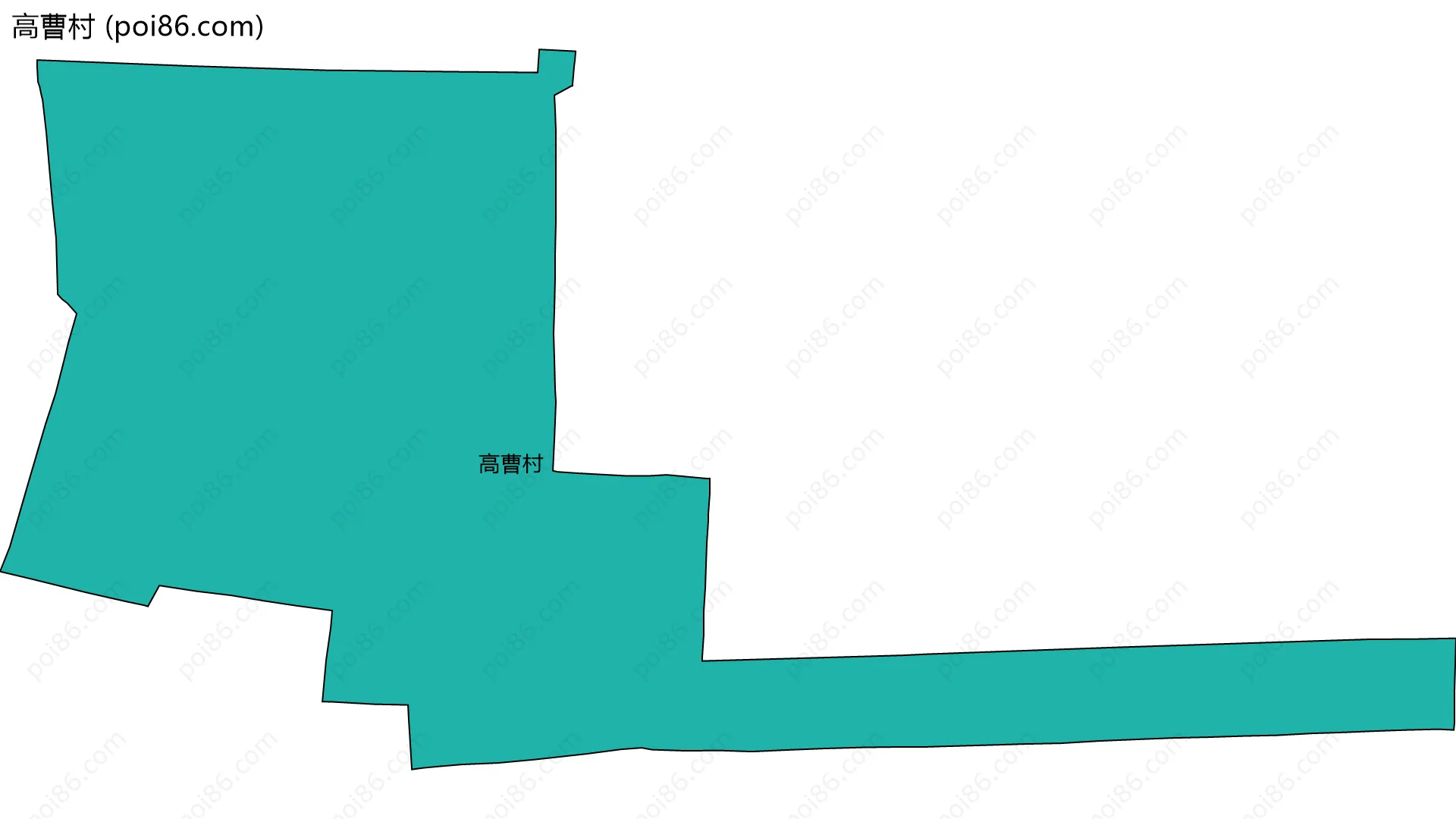 高曹村边界地图