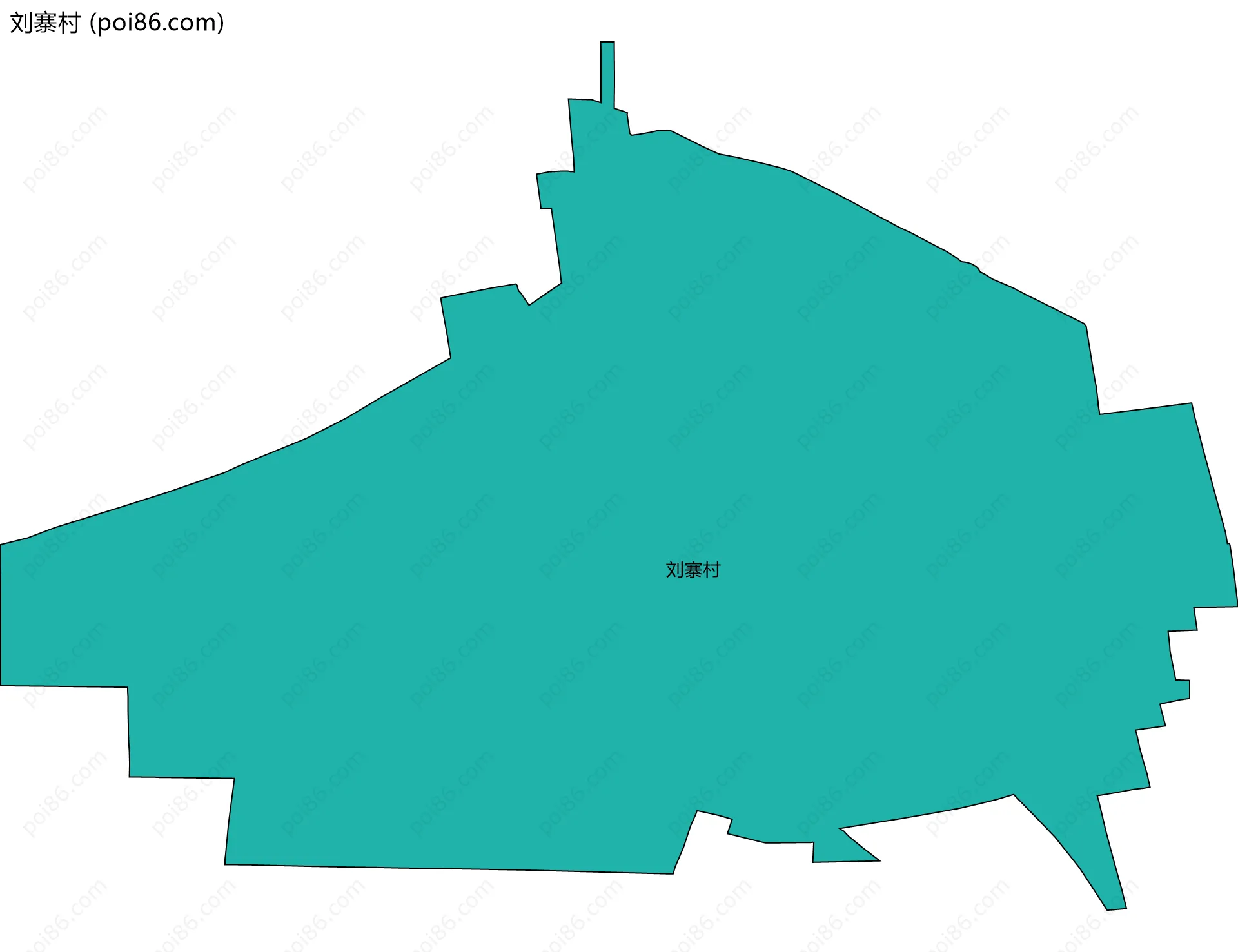 刘寨村边界地图