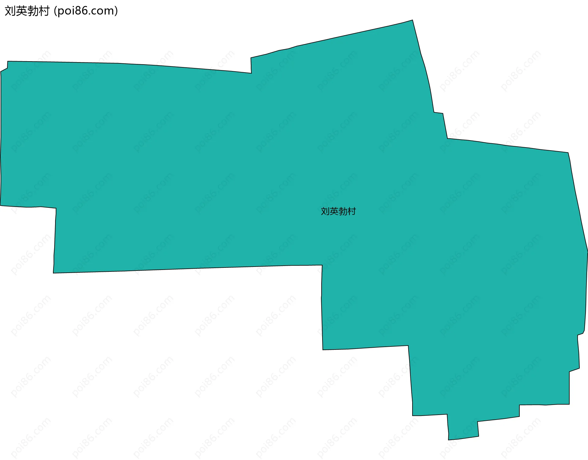 刘英勃村边界地图