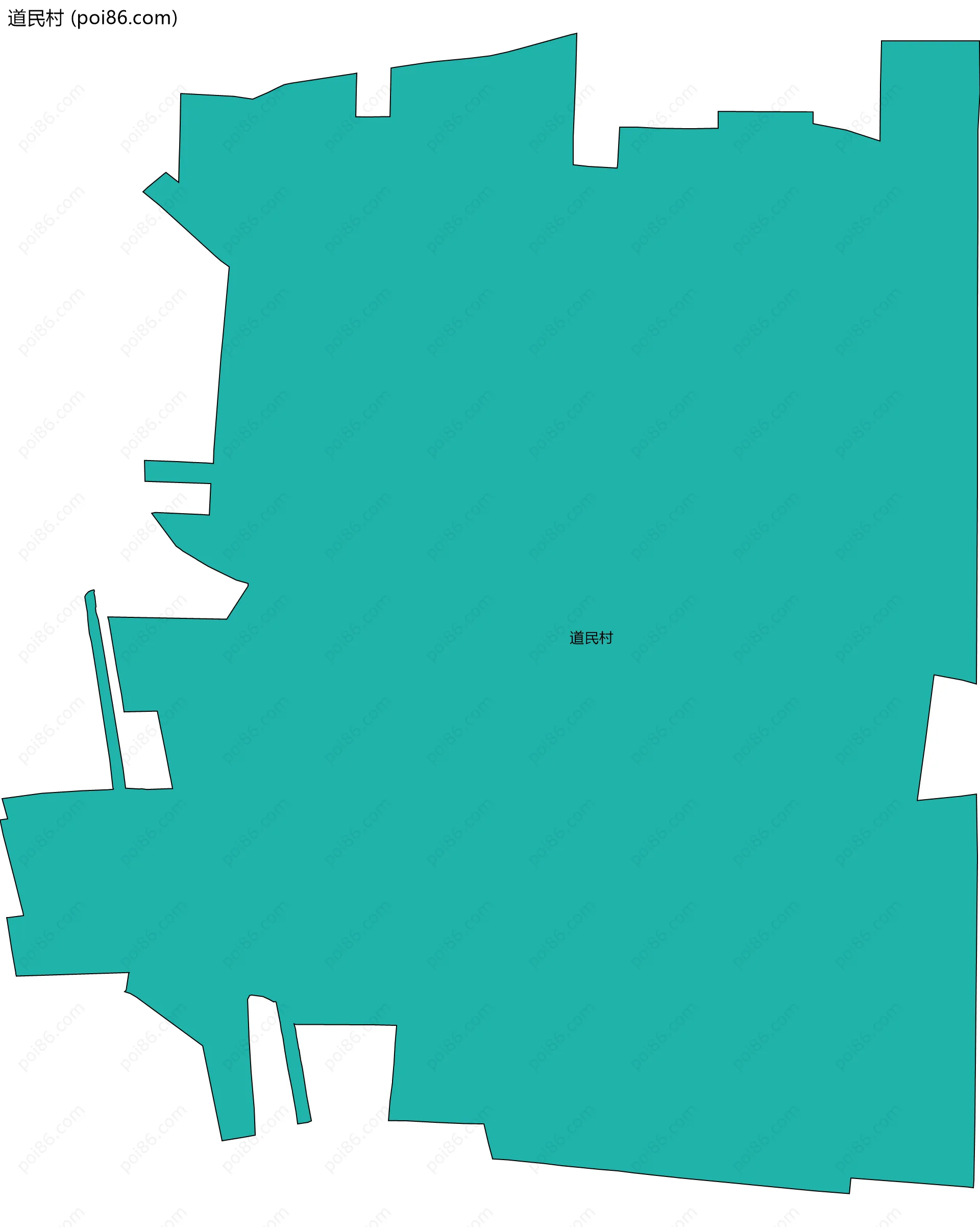 道民村边界地图