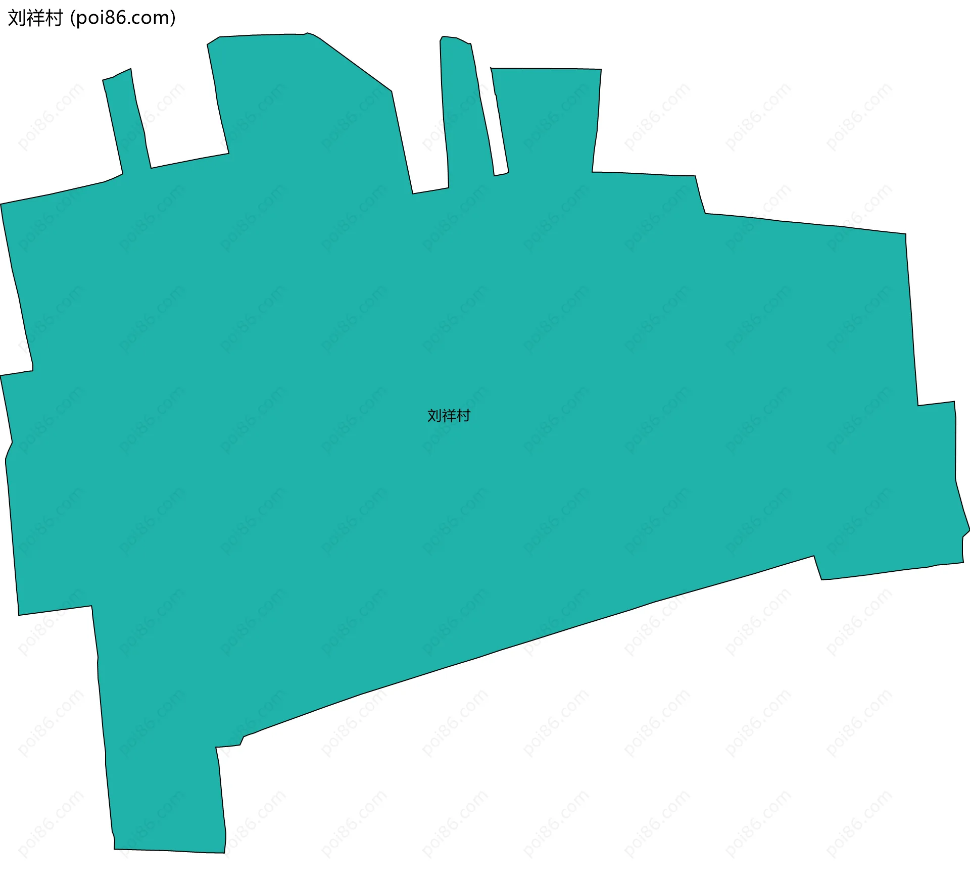 刘祥村边界地图