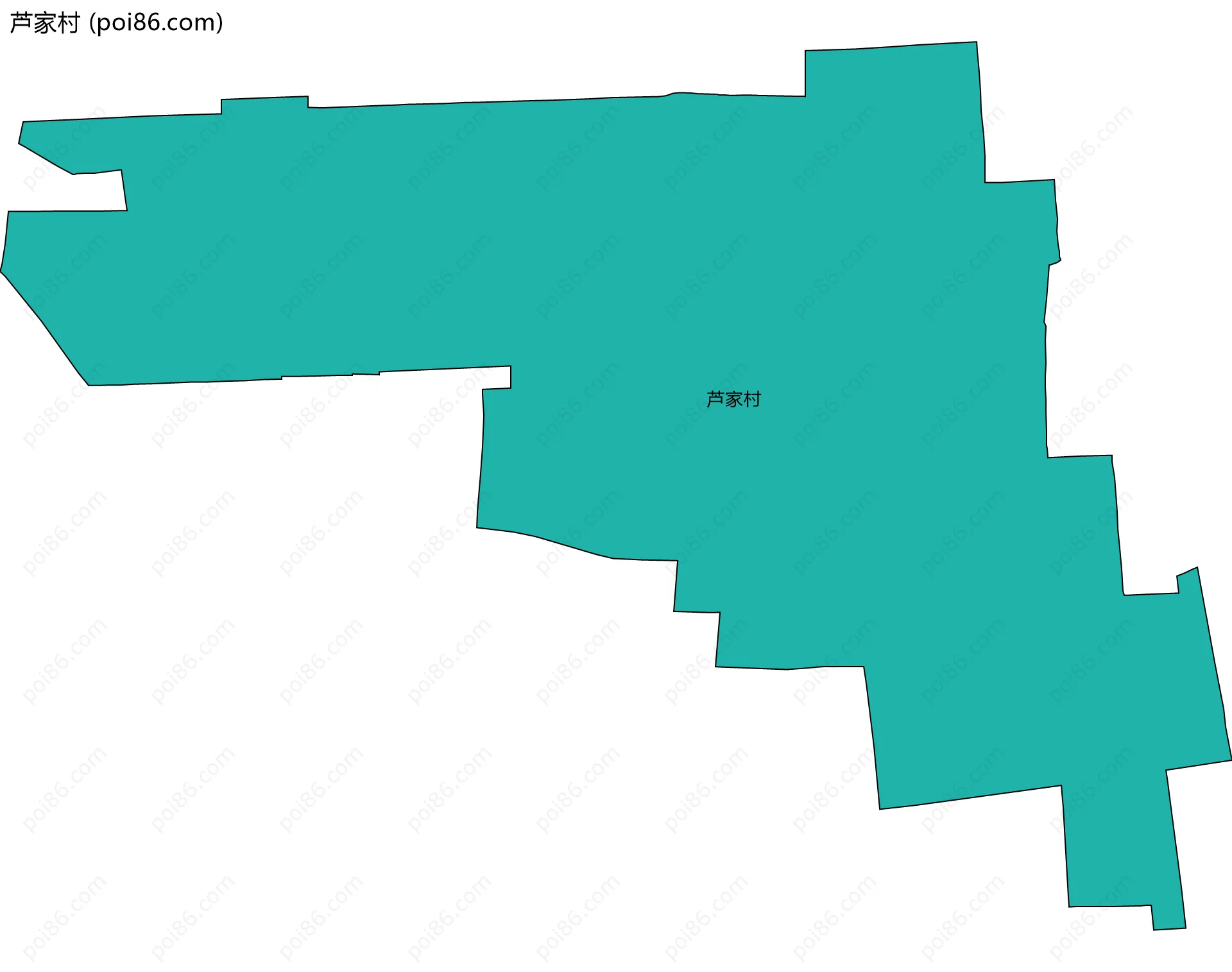 芦家村边界地图