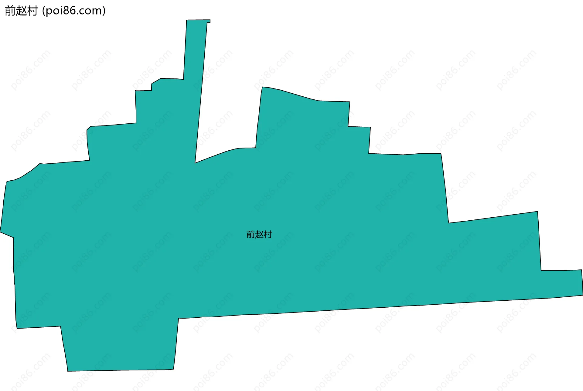 前赵村边界地图