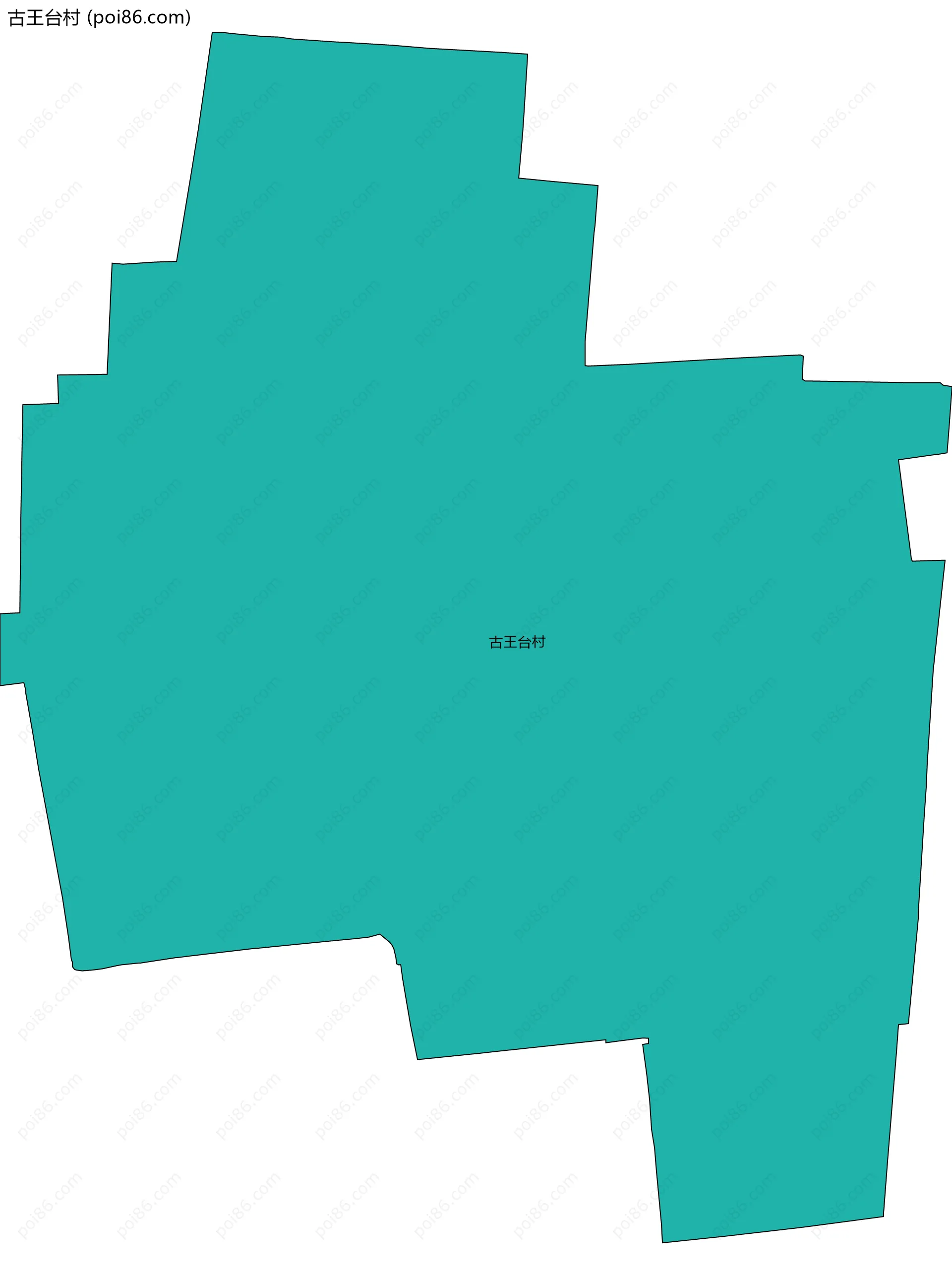 古王台村边界地图