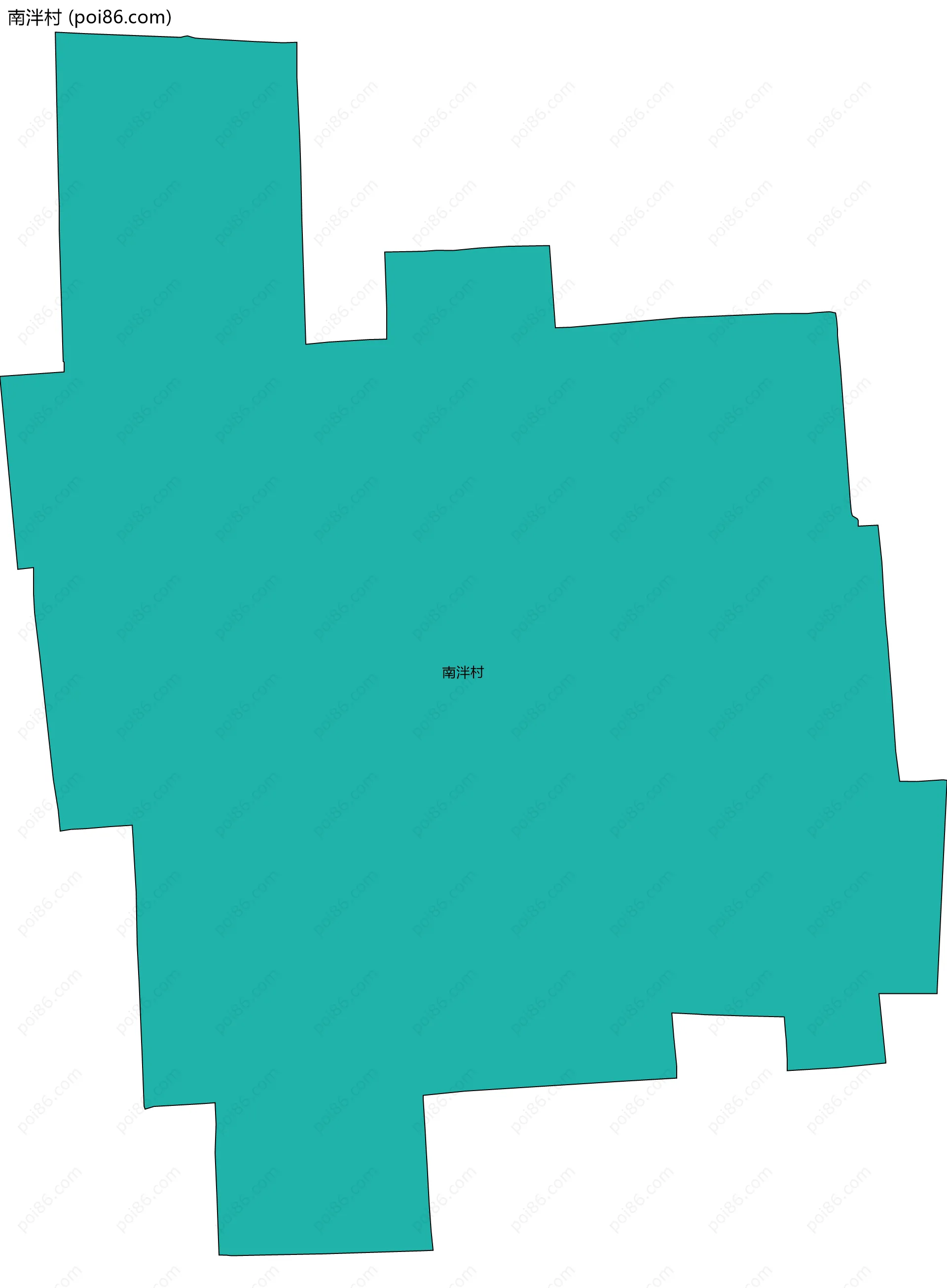 南泮村边界地图