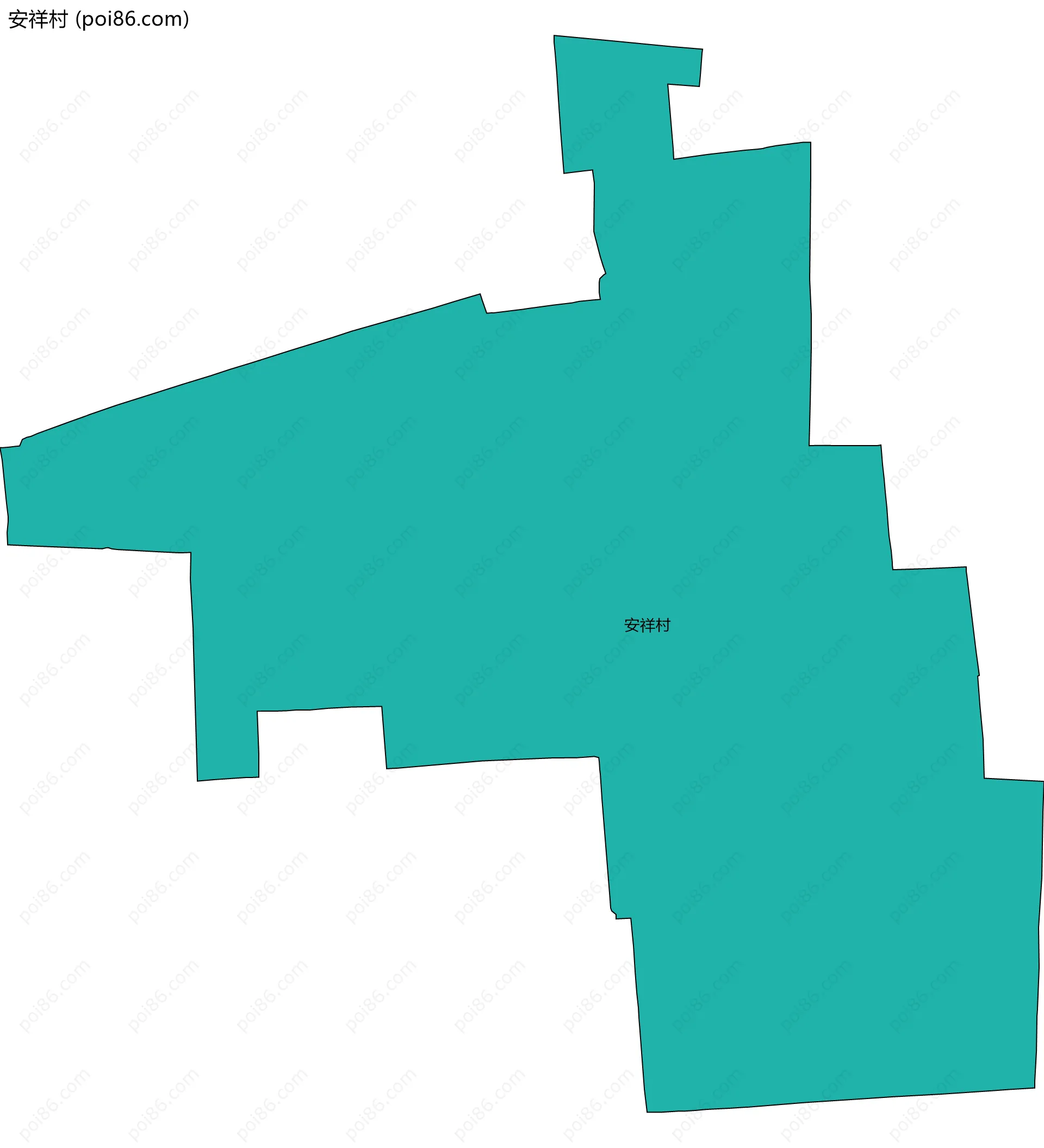 安祥村边界地图