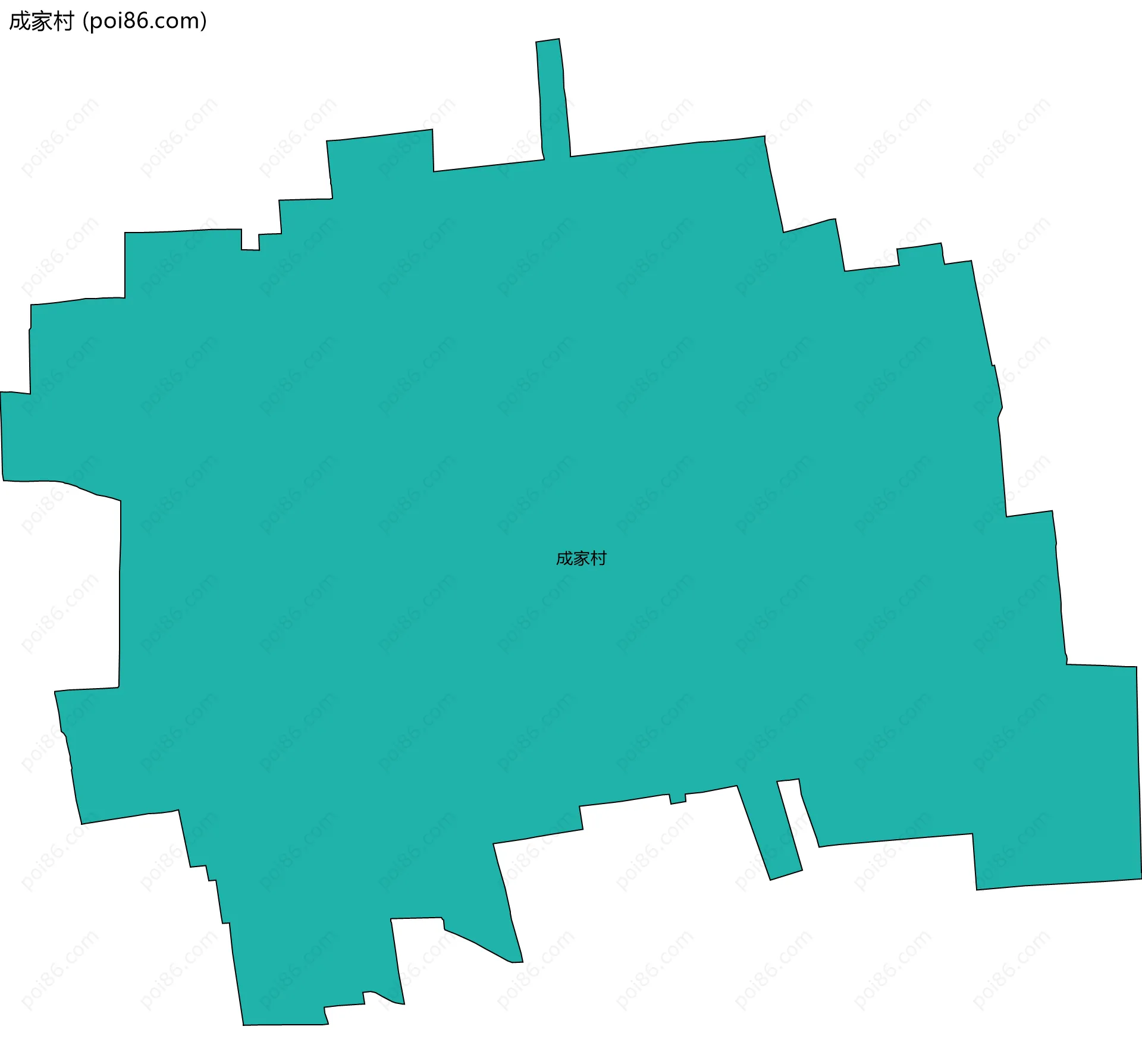成家村边界地图