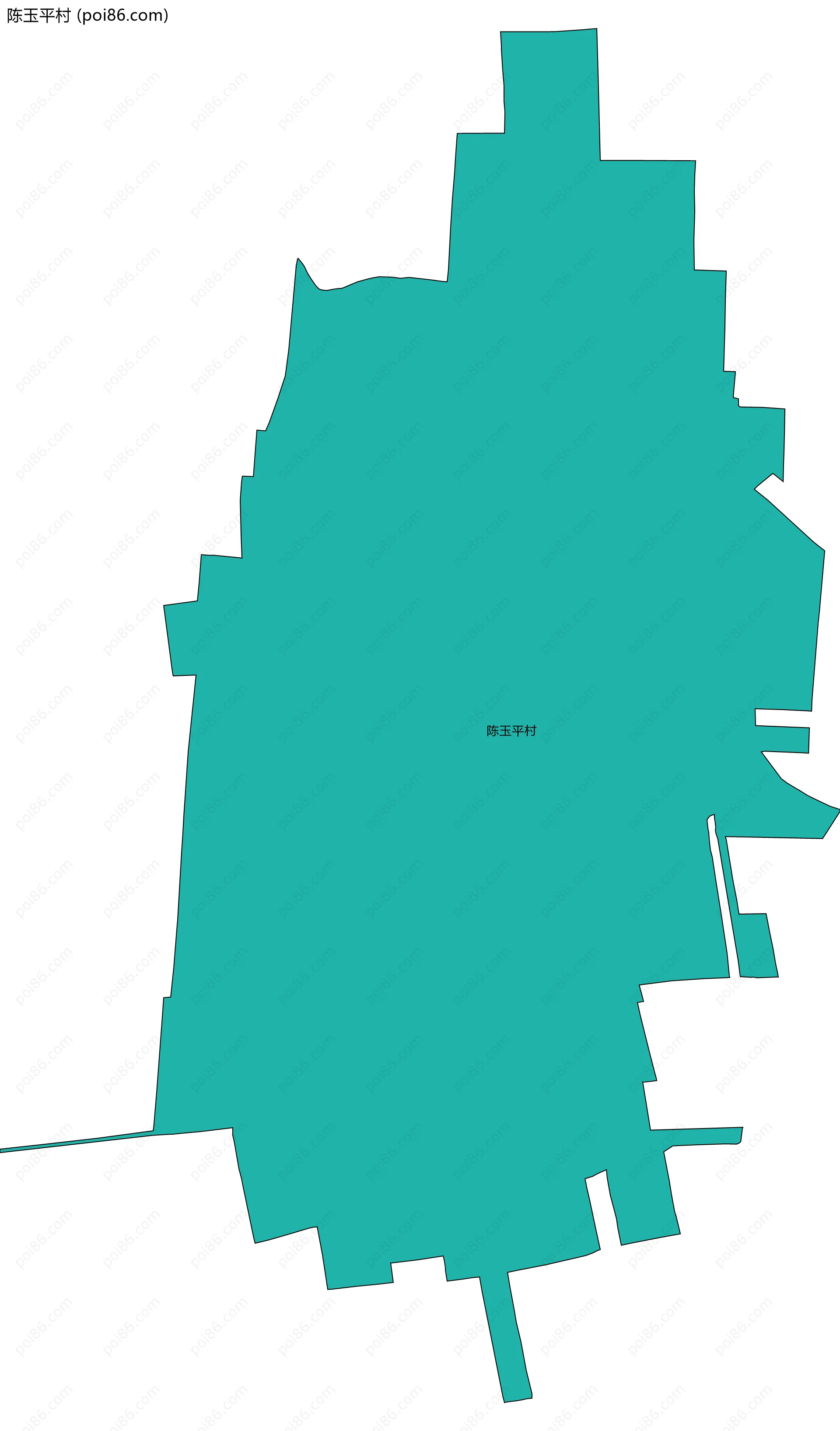 陈玉平村边界地图